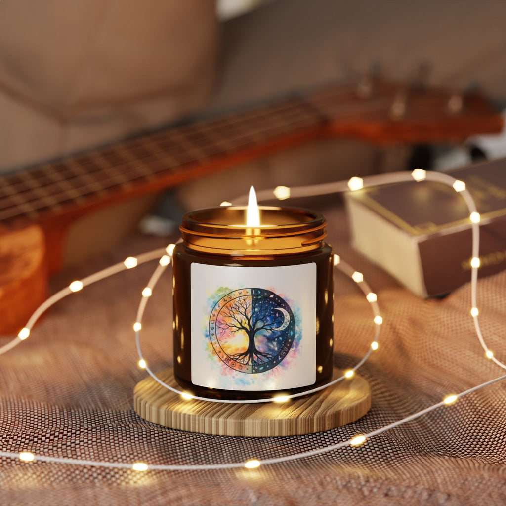 Yin Yang Tree of Life Candle, Soy Candle
