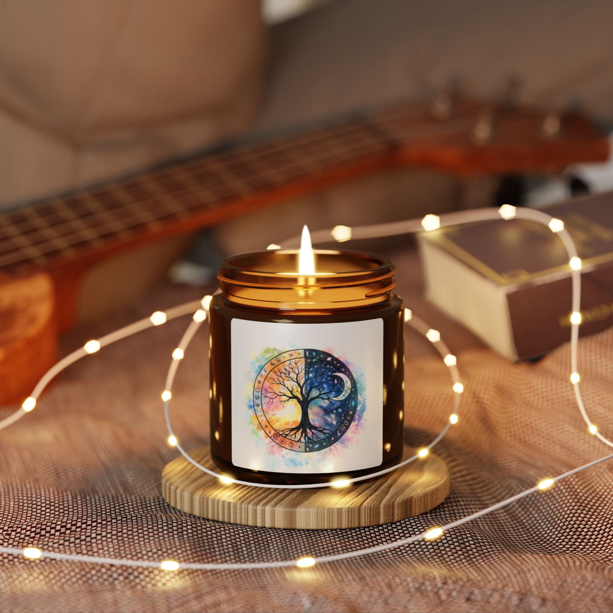 Yin Yang Tree of Life Candle, Soy Candle