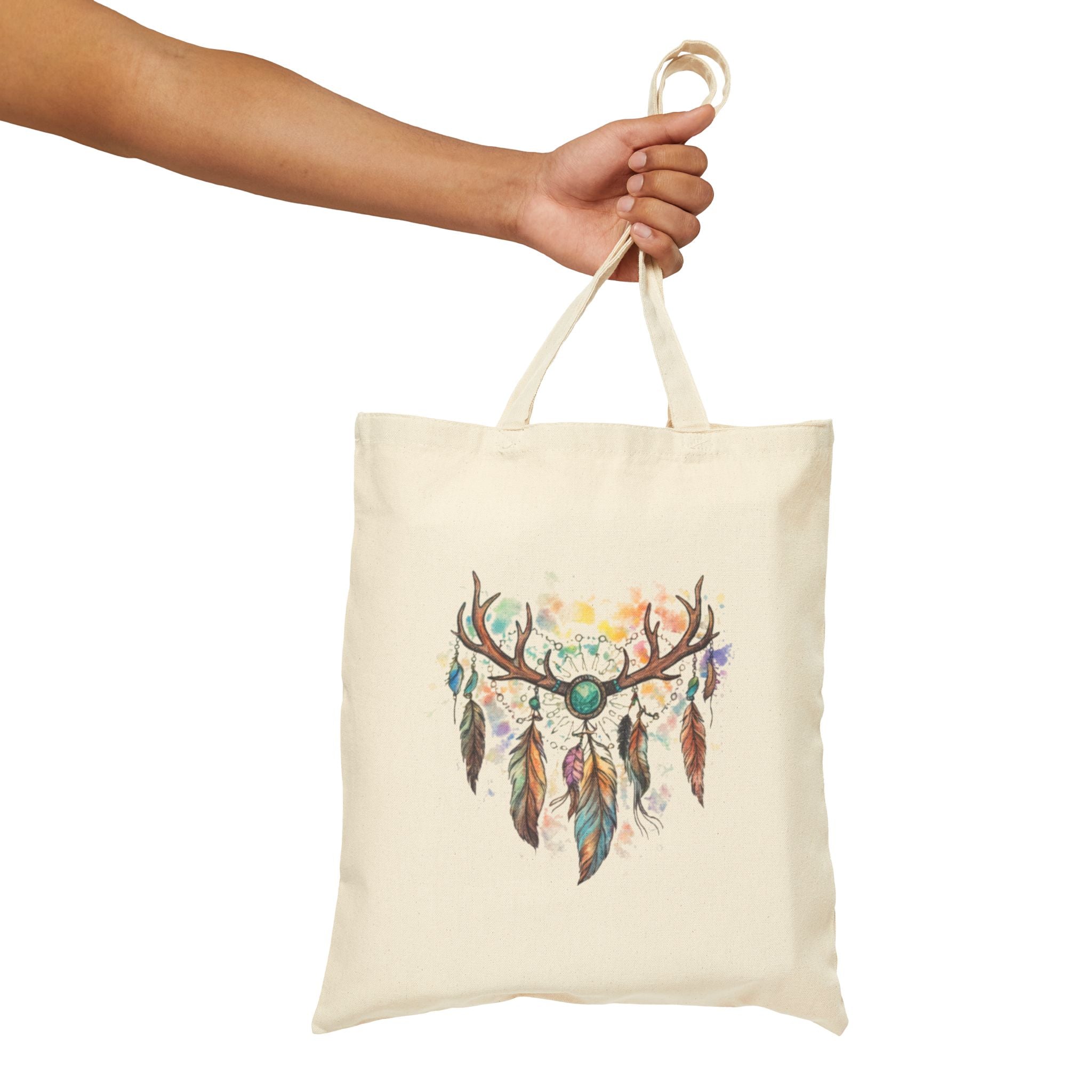 Boho Antler Dreamcatcher Tote
