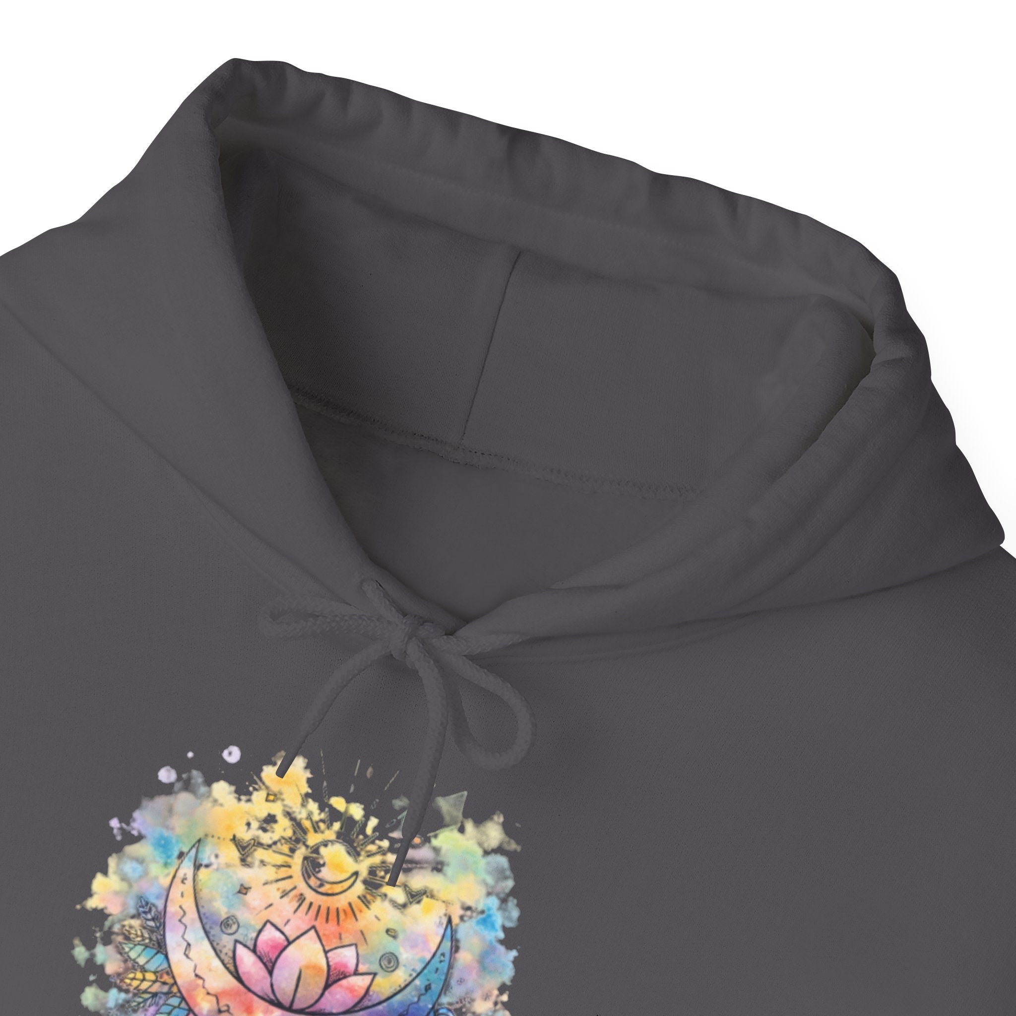 Lotus Watercolor Hoodie – Boho Spiritual Yoga Sweatshirt