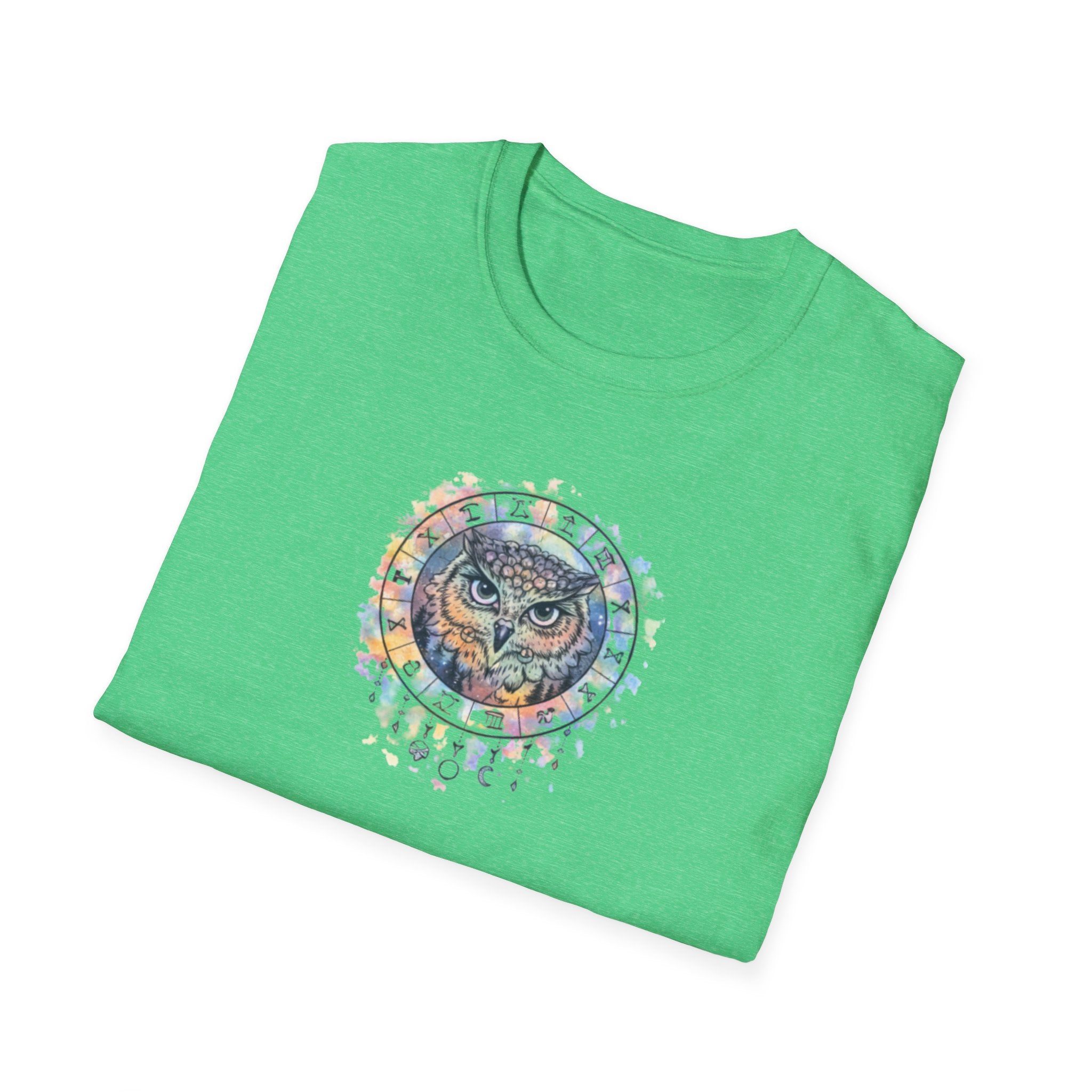 Watercolor Owl Mandala Spiritual T-Shirt Unisex