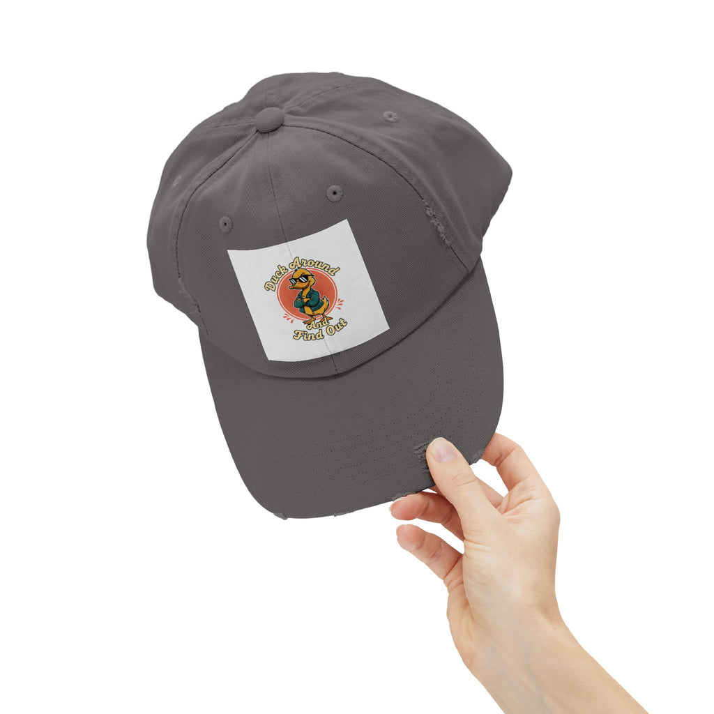 Duck Around and Find Out — Vintage Cartoon Distressed Cap