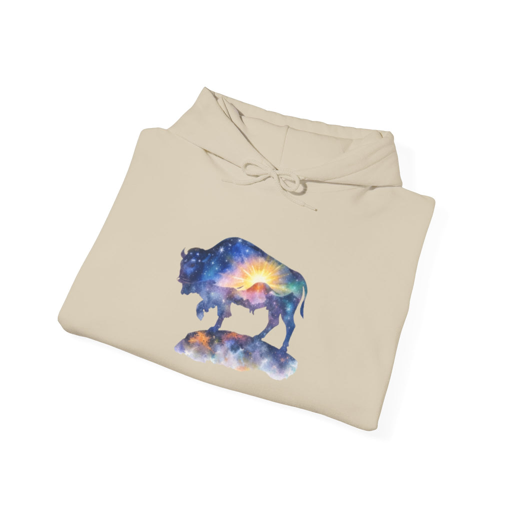 Colorful Bison Graphic Pullover