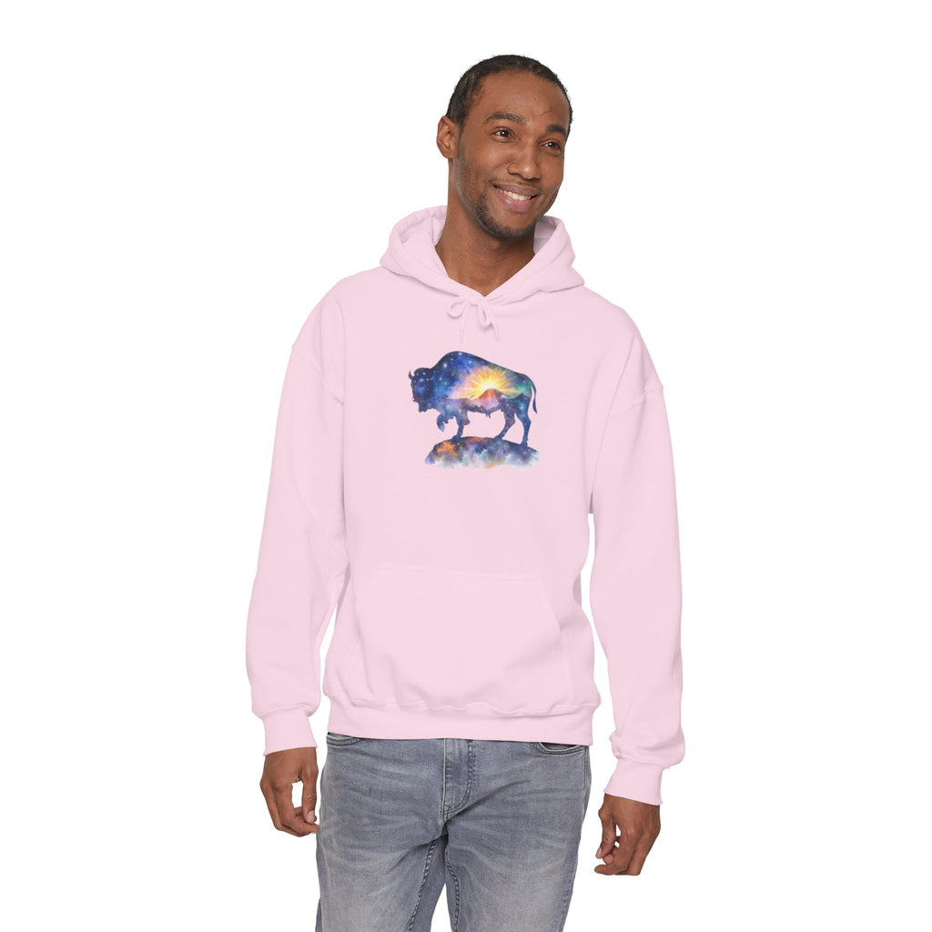 Colorful Bison Graphic Pullover
