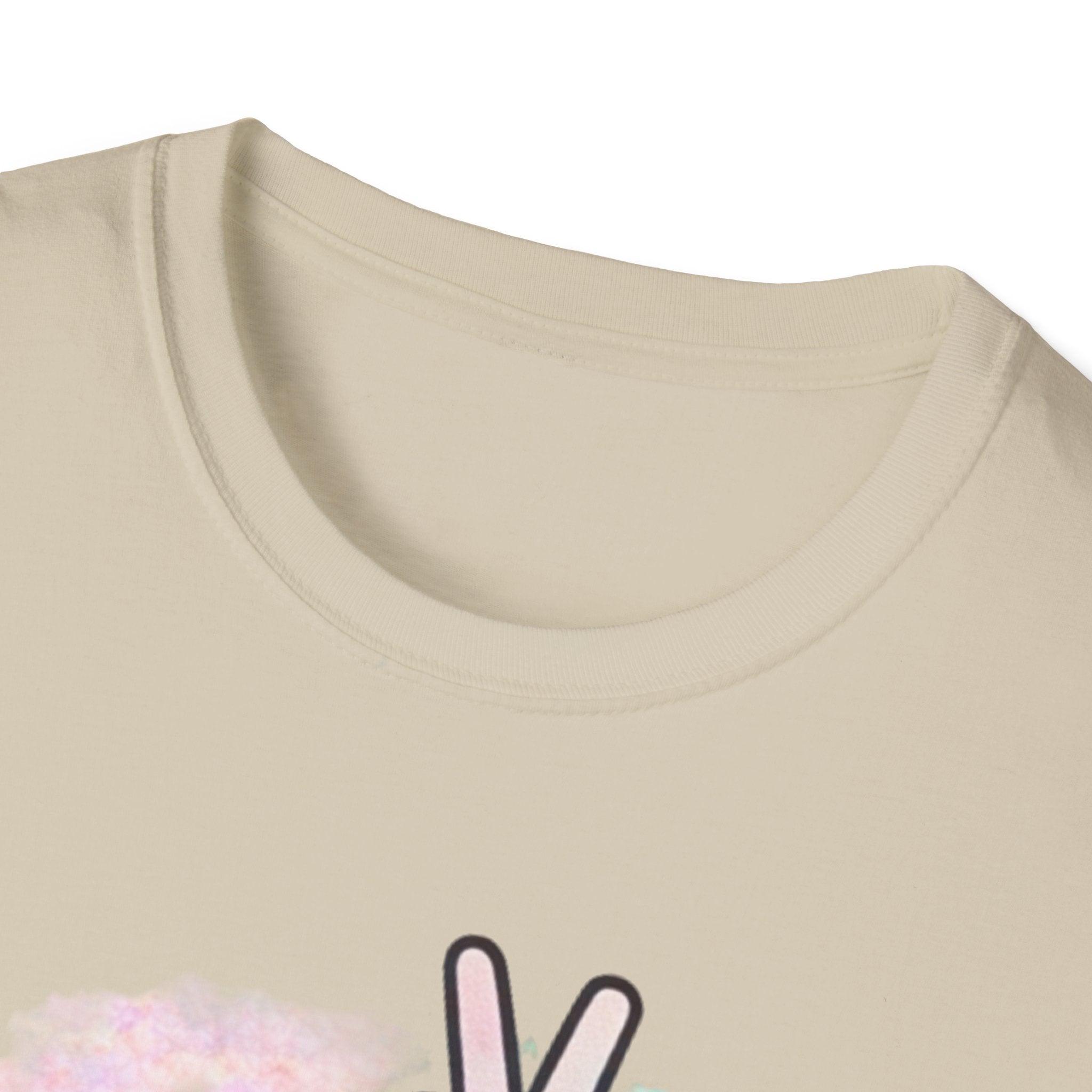 Unbothered Peace Sign T‑Shirt — Colorful Watercolor Graphic Tee