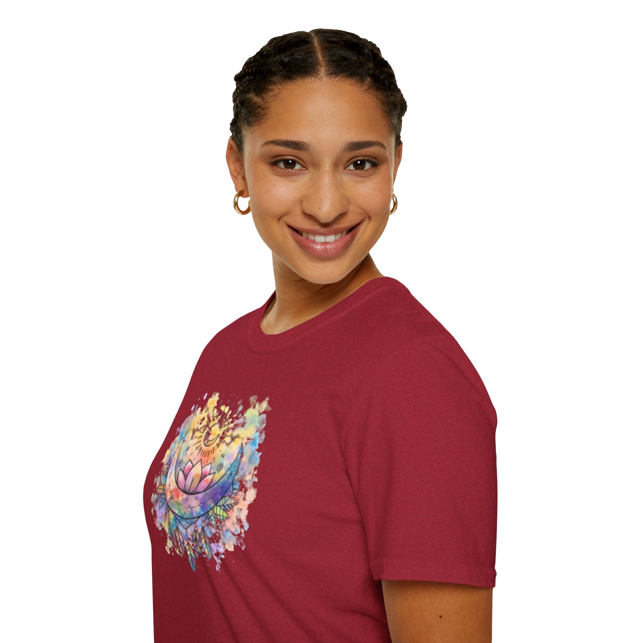 Lotus Dreamcatcher Watercolor T-Shirt — Sun & Feather Spiritual Tee