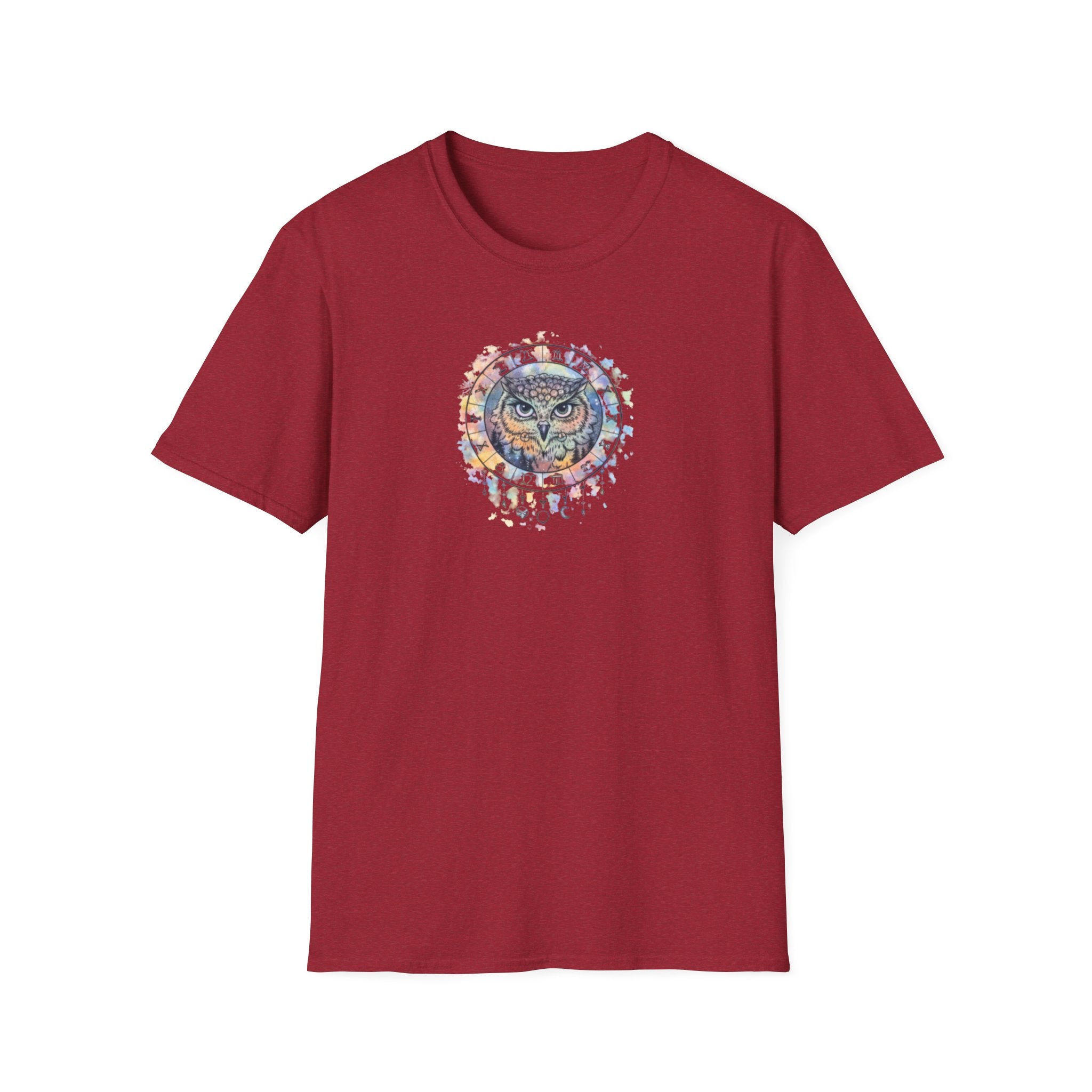 Watercolor Owl Mandala Spiritual T-Shirt Unisex