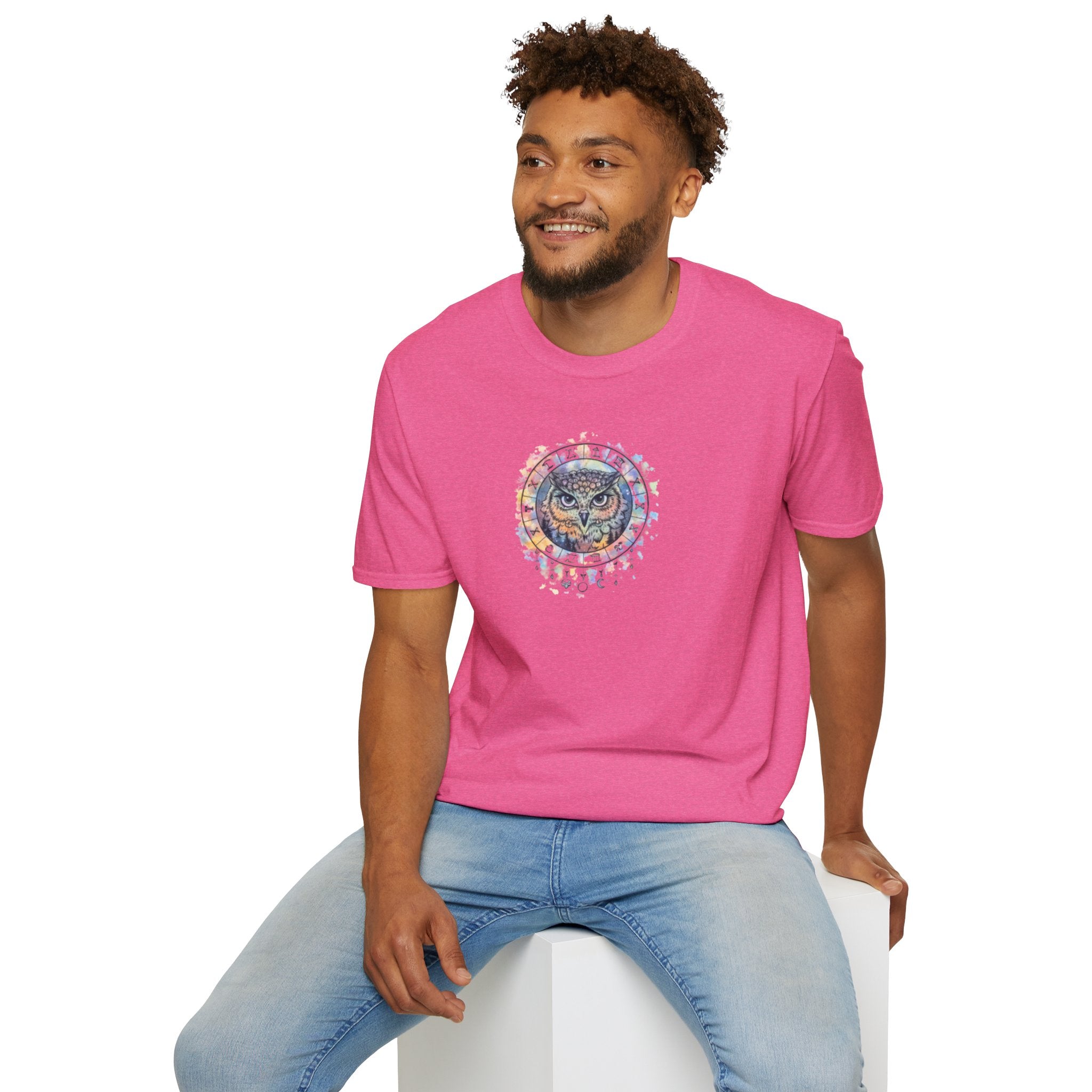 Watercolor Owl Mandala Spiritual T-Shirt Unisex