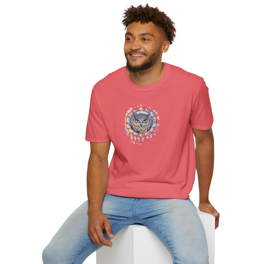 Watercolor Owl Mandala Spiritual T-Shirt Unisex