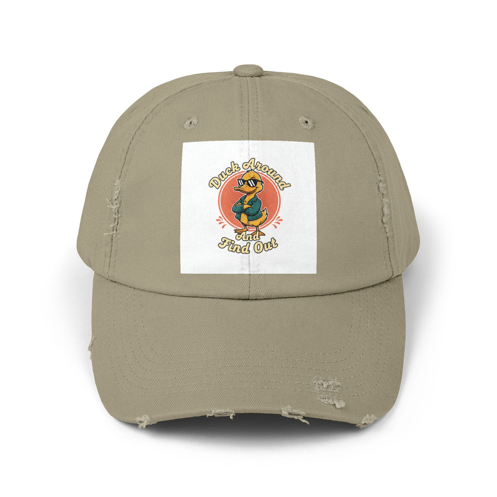 Duck Around and Find Out — Vintage Cartoon Distressed Cap