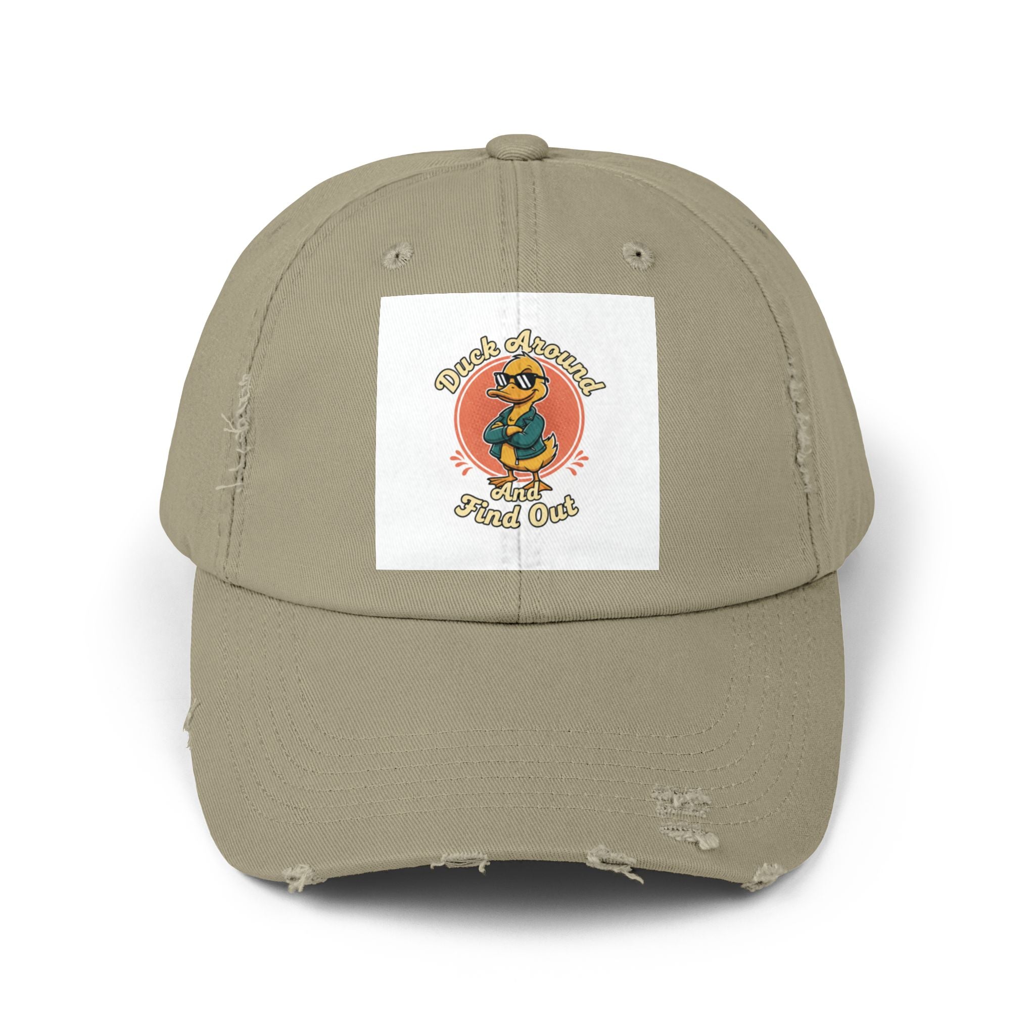 Duck Around and Find Out — Vintage Cartoon Distressed Cap