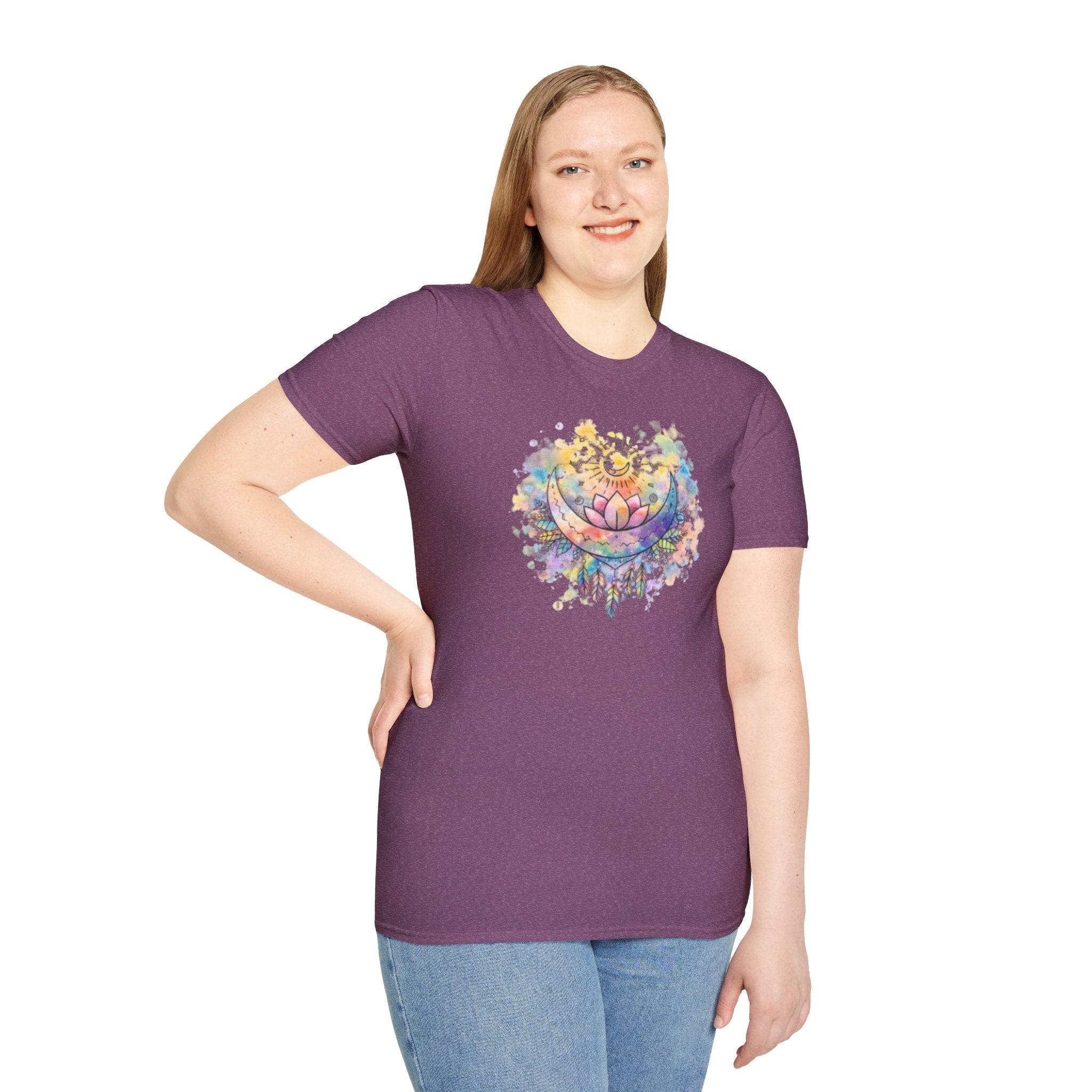 Lotus Dreamcatcher Watercolor T-Shirt — Sun & Feather Spiritual Tee