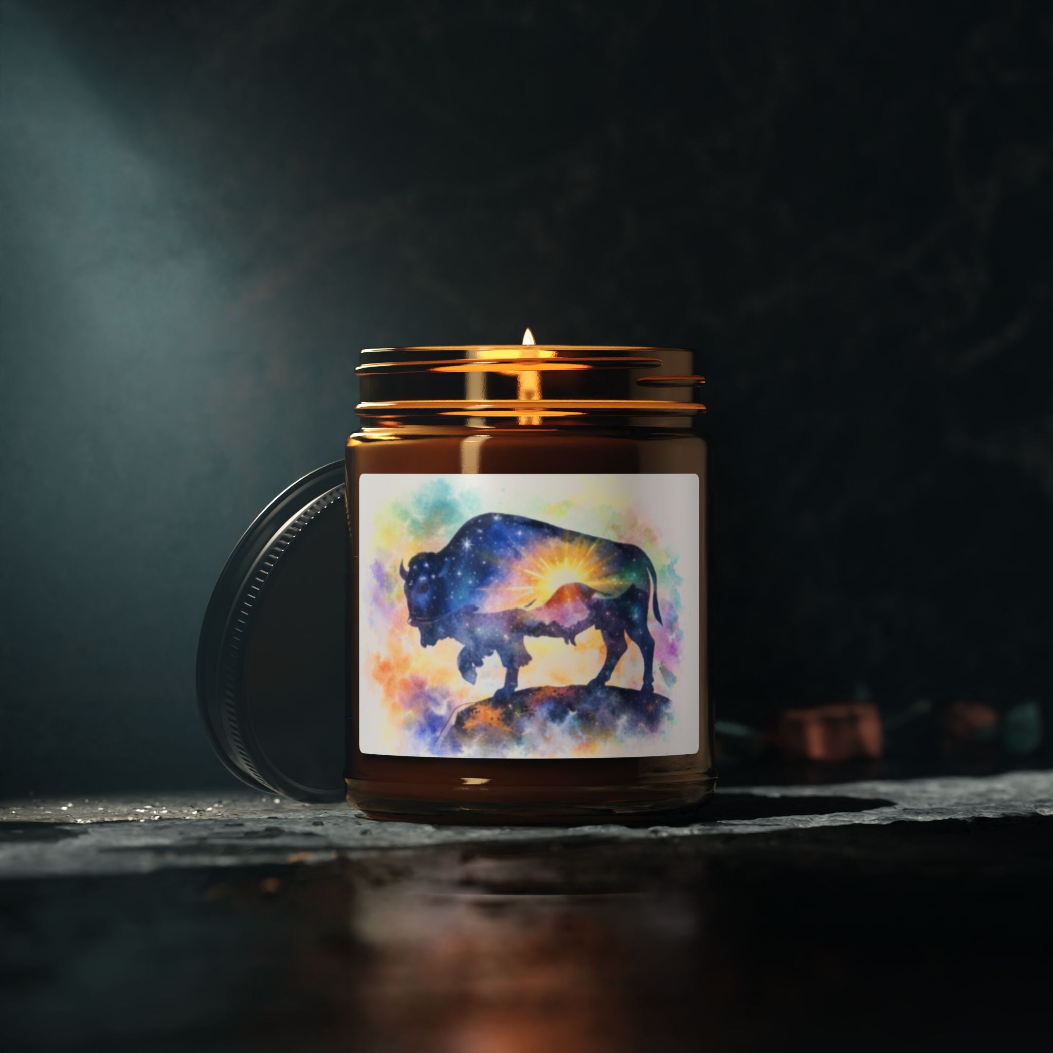 Cosmic Buffalo Candle | Amber Jar Soy Candle