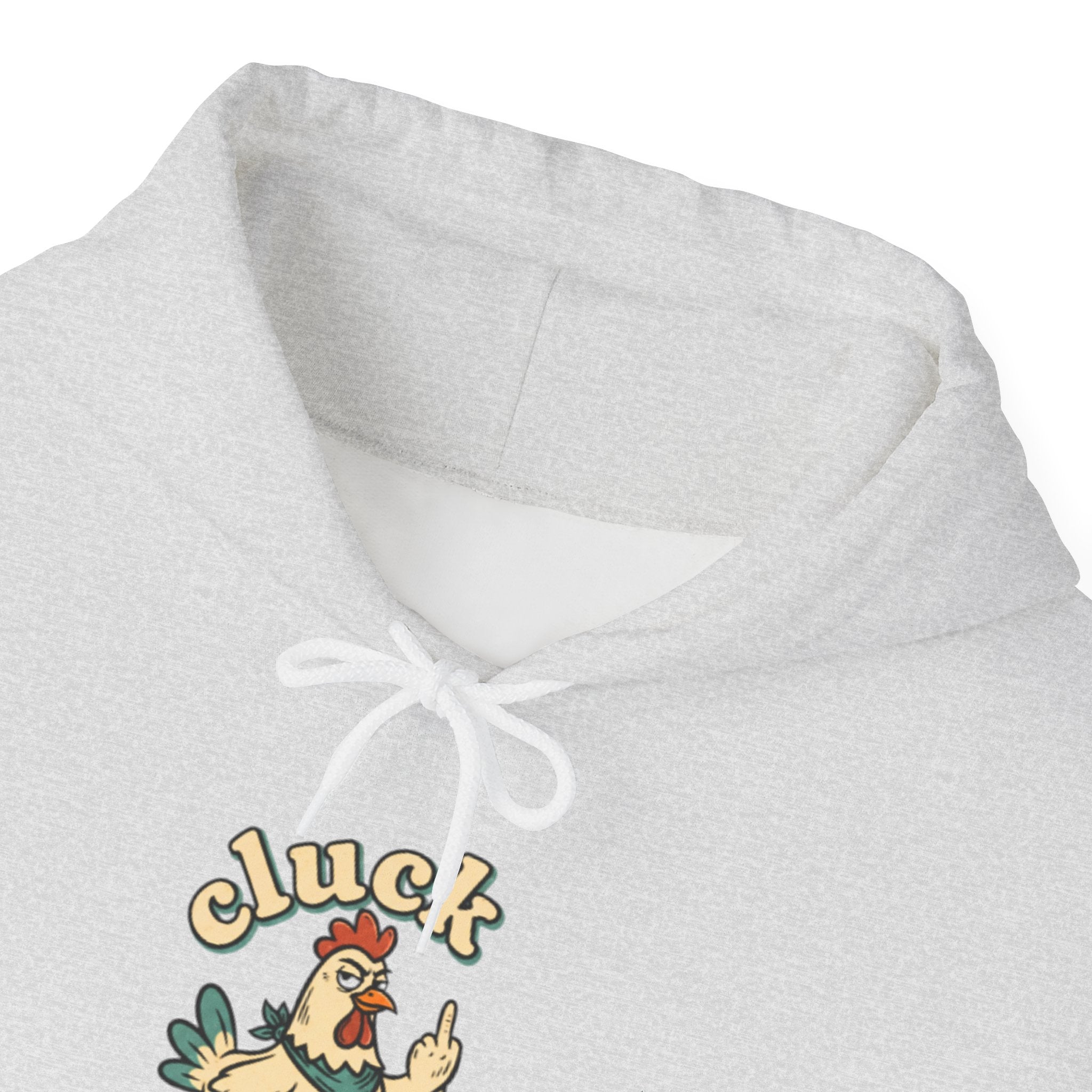 'Cluck Off' Chicken Hoodie – Funny Retro Farm Animal Pullover
