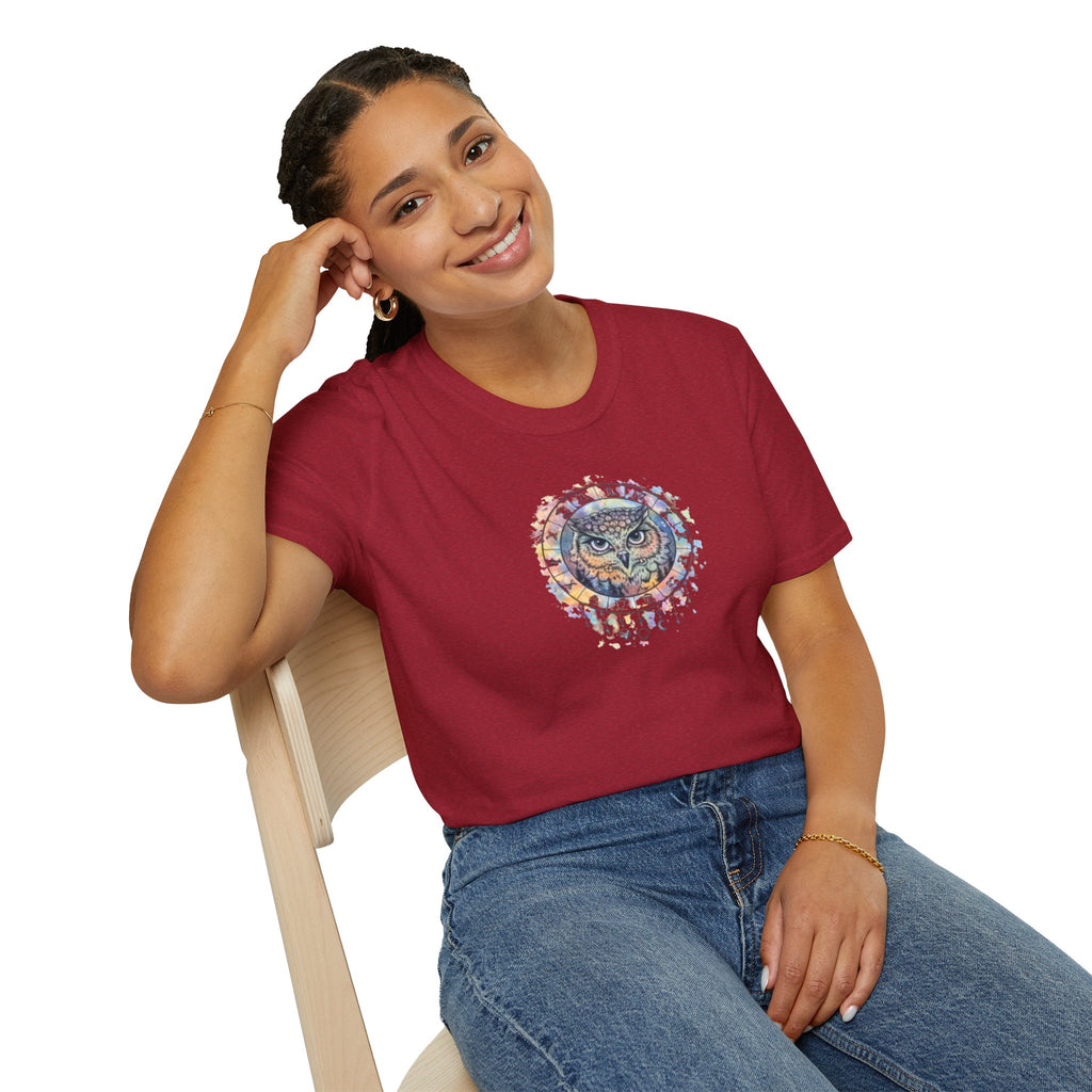 Watercolor Owl Mandala Spiritual T-Shirt Unisex