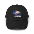 Distressed Bison Hat — Galaxy Sky Bison Cap