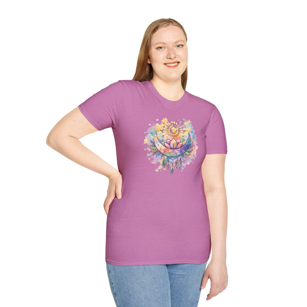 Lotus Dreamcatcher Watercolor T-Shirt — Sun & Feather Spiritual Tee