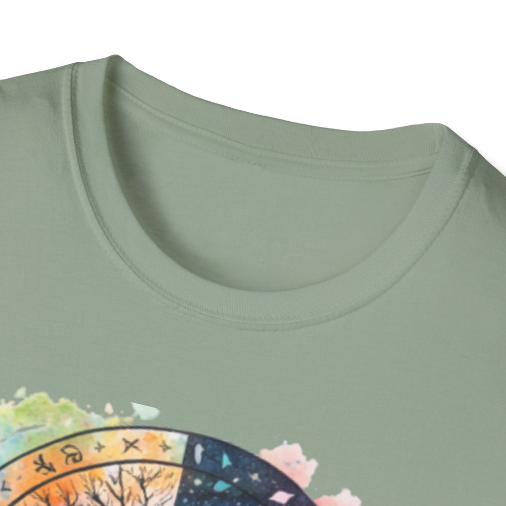 Tree of Life Yin Yang T-Shirt — Watercolor Sun & Moon Graphic Tee