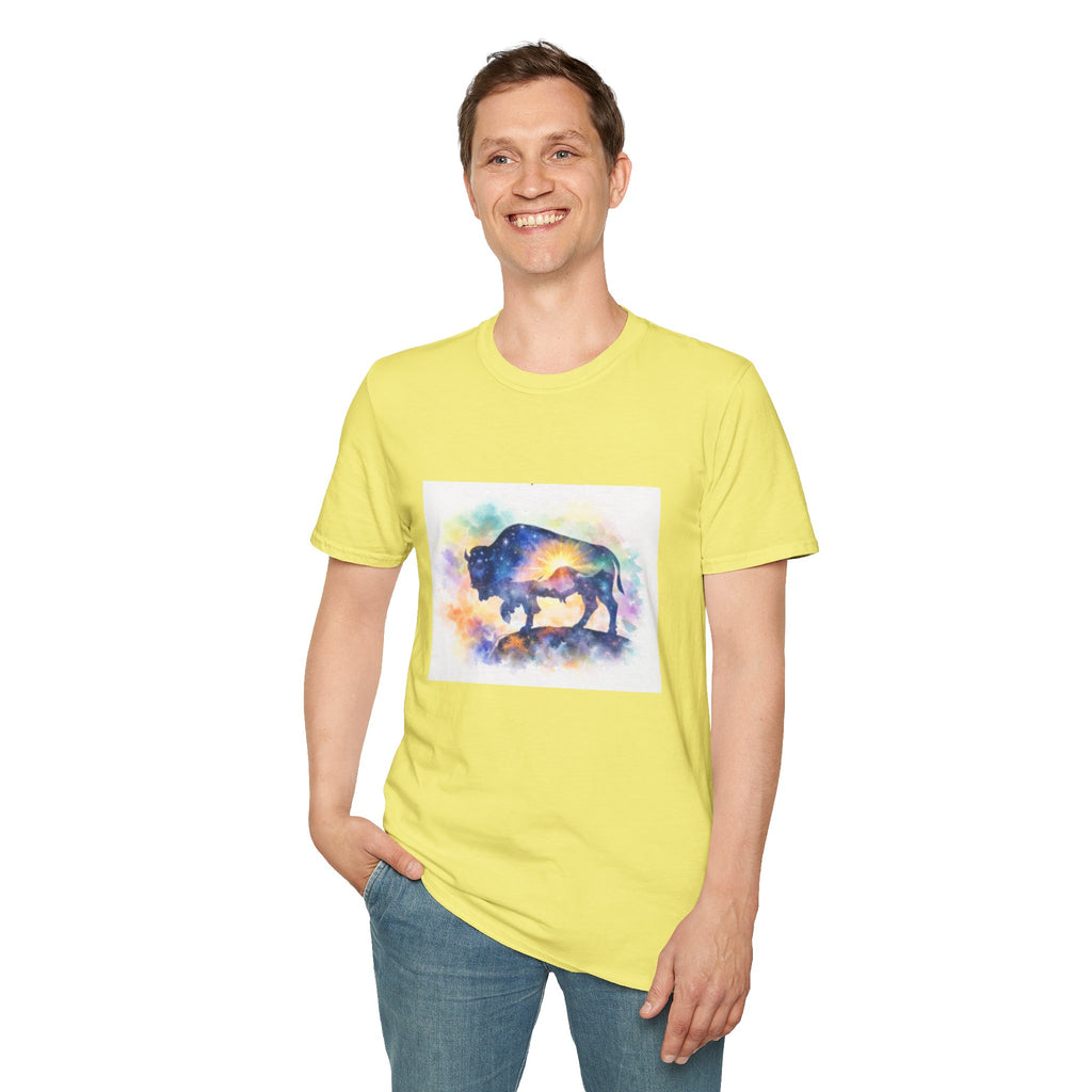 Colorful Watercolor Bison T-Shirt