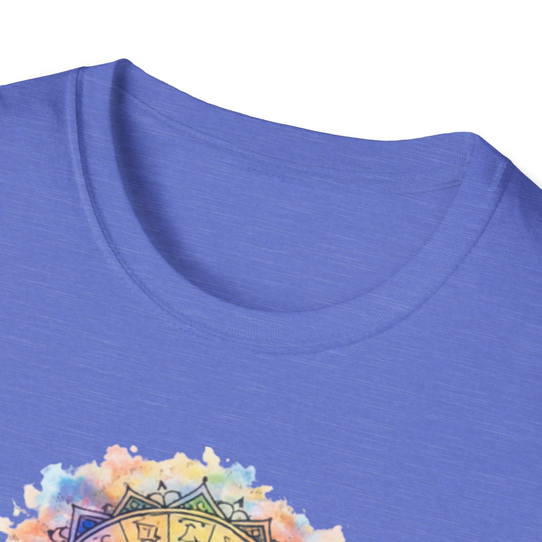 Sun & Moon Zodiac T-Shirt — Watercolor Astrological Mandala Tee