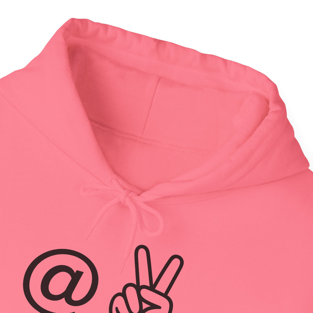 At Peace Minimal Hand Graphic Hoodie — Peaceful Vibes Unisex Hoodie