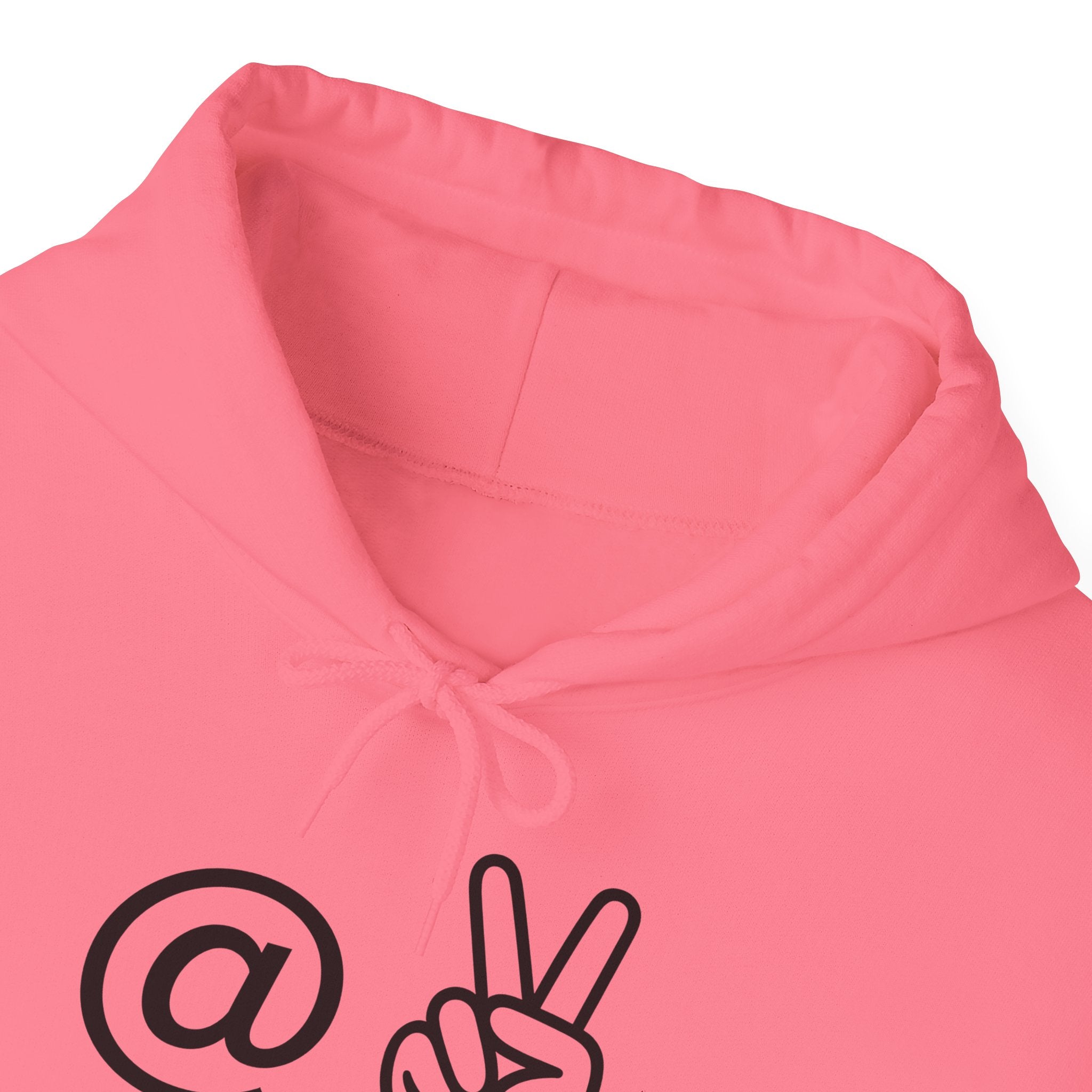 At Peace Minimal Hand Graphic Hoodie — Peaceful Vibes Unisex Hoodie