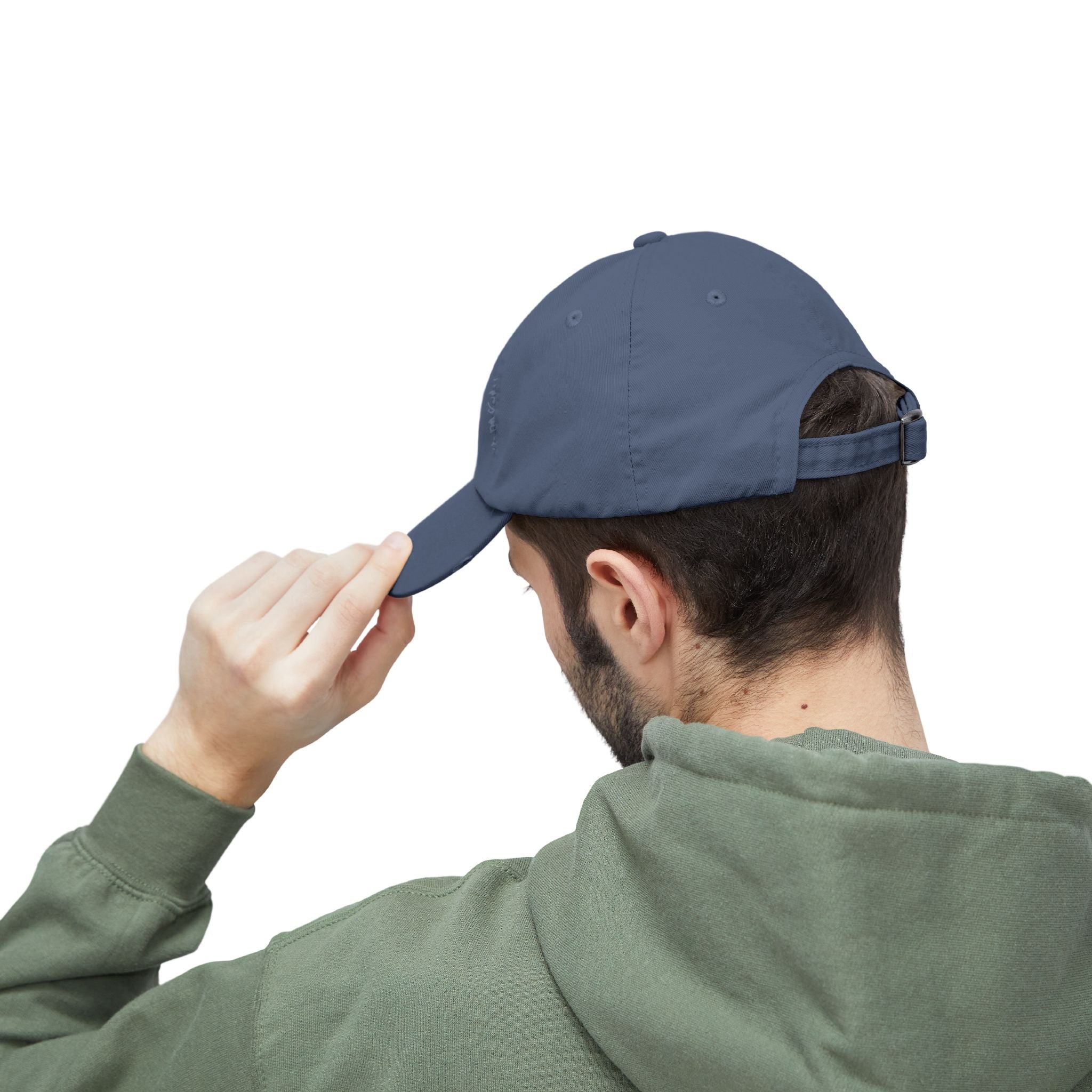 Distressed Cap — Watercolor Compass Mandala Hat