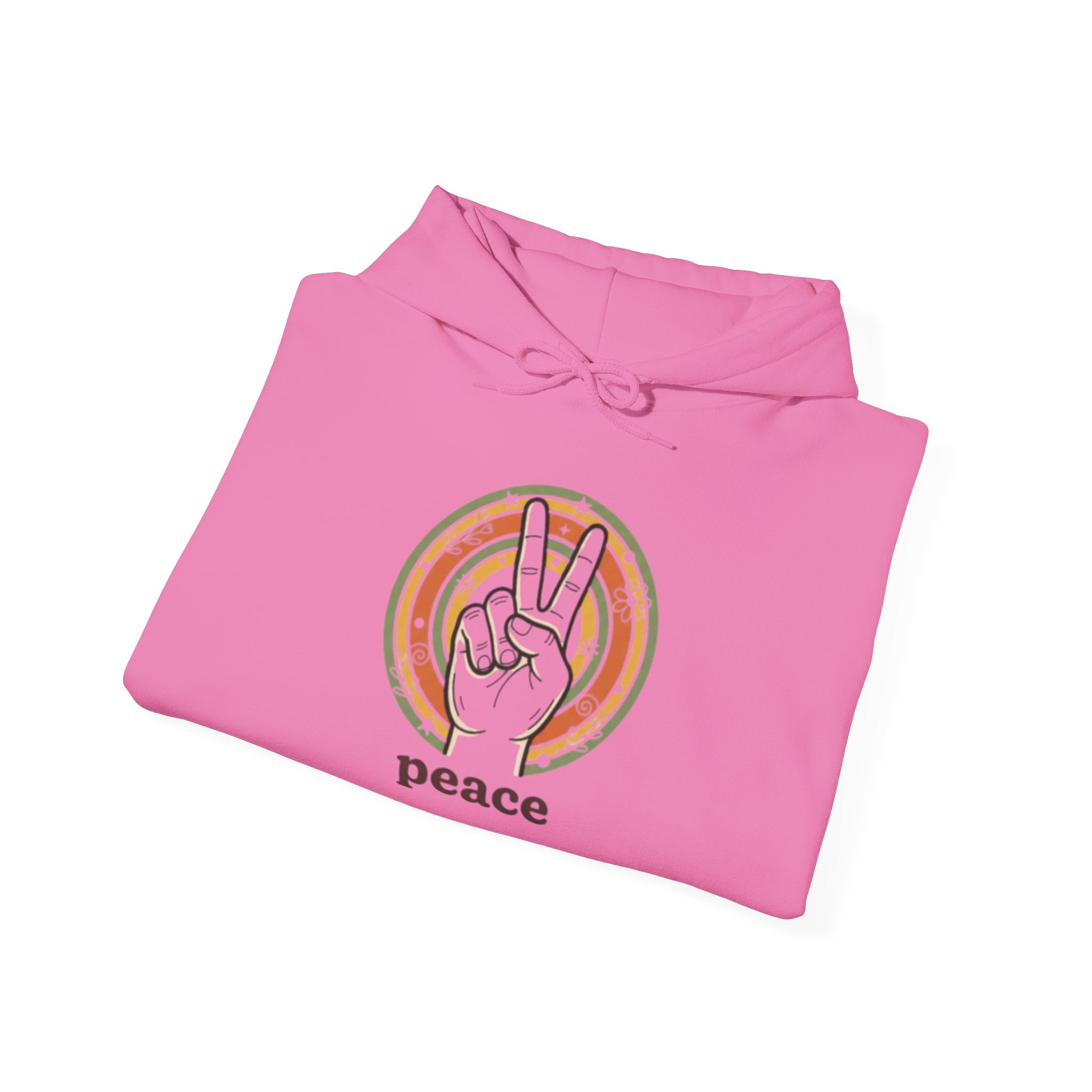 Peace Sign Hoodie — Retro Vibe Peace Hand Graphic Sweatshirt