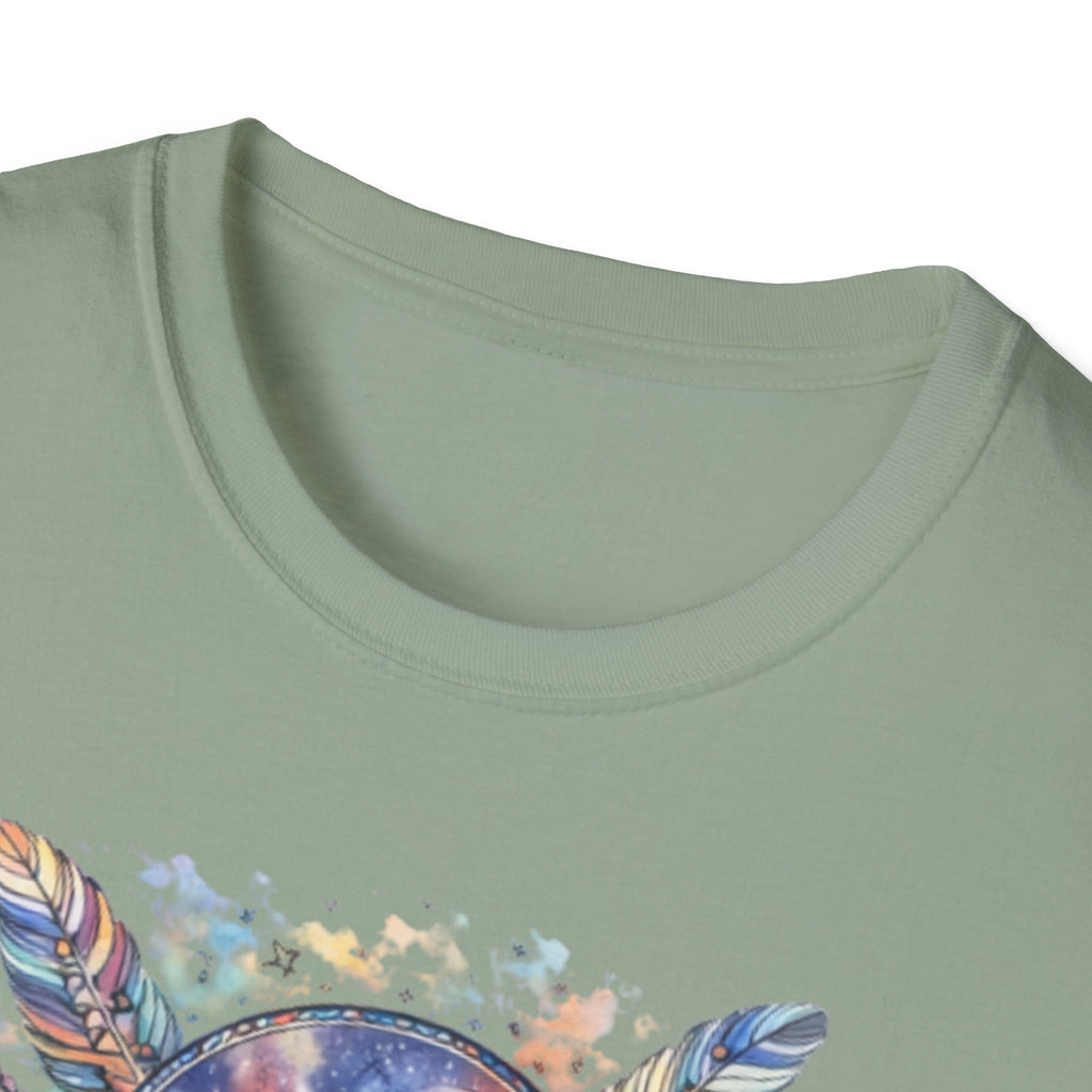 Watercolor Dreamcatcher Sunset T-Shirt — Boho Spiritual Tee