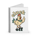 Cluck Off' Spiral Notebook — Retro Chicken Joke Journal