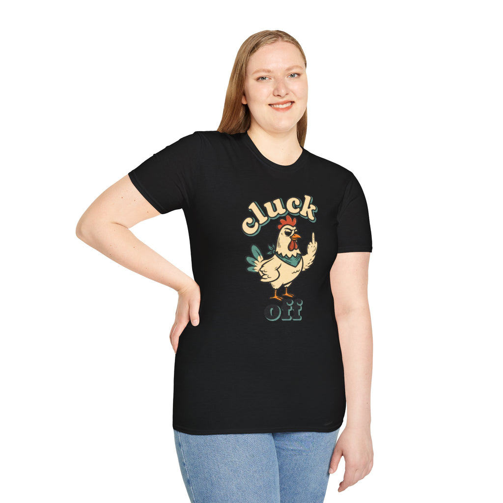 Cluck Off Chicken T-Shirt — Funny Retro Fowl Graphic Tee
