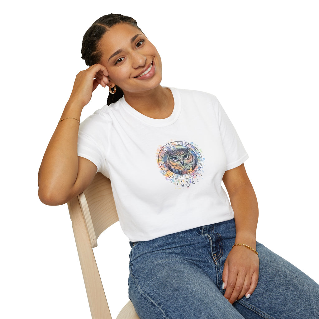 Watercolor Owl Mandala Spiritual T-Shirt Unisex