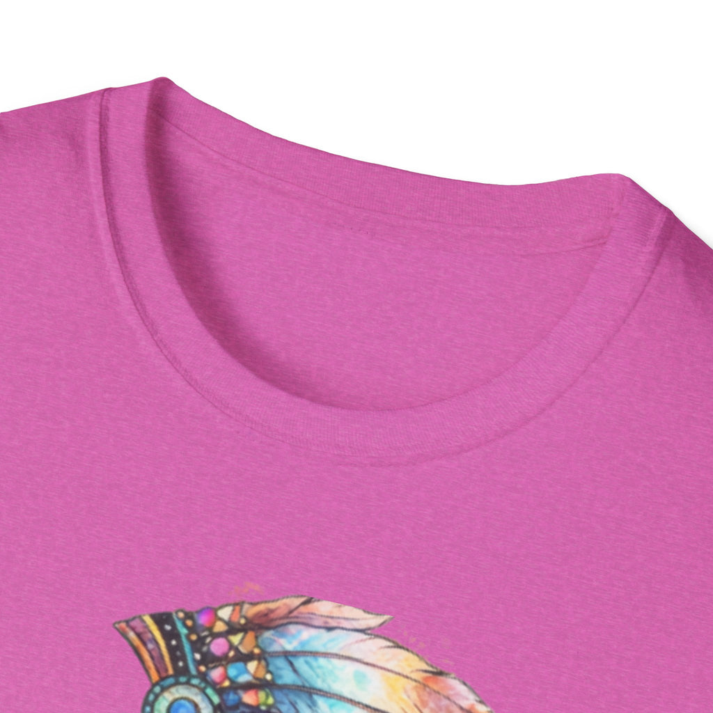 Native American Watercolor Headdress T-Shirt