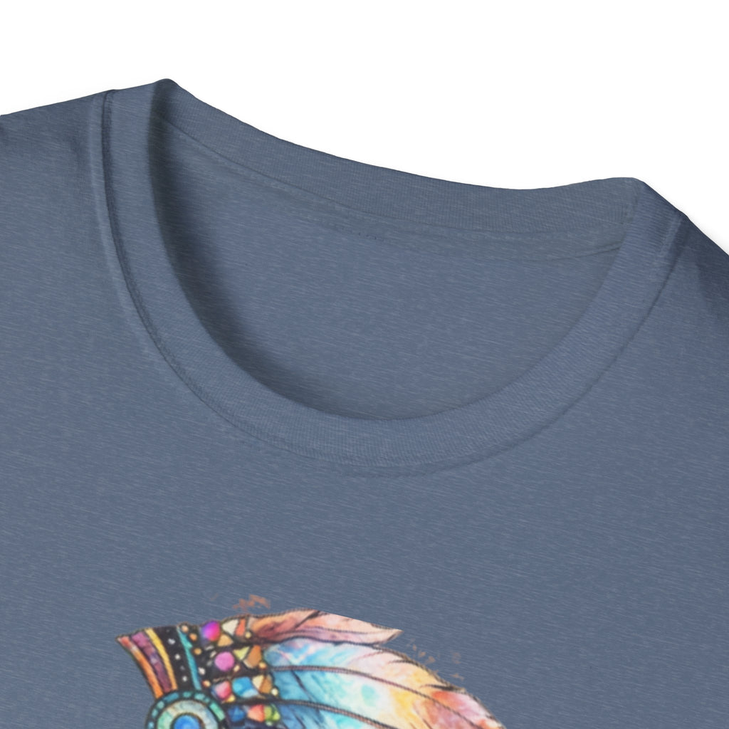 Native American Watercolor Headdress T-Shirt