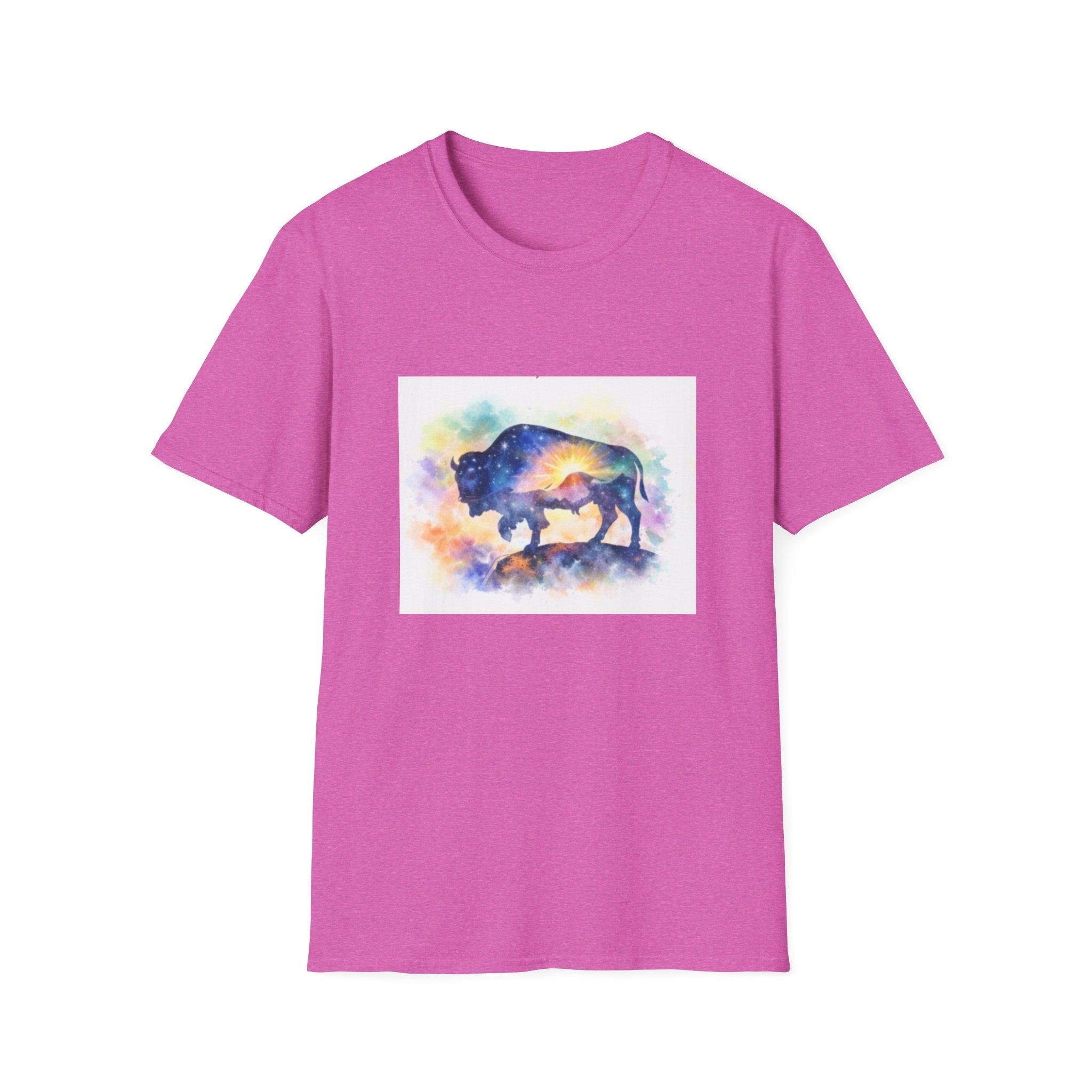 Colorful Watercolor Bison T-Shirt