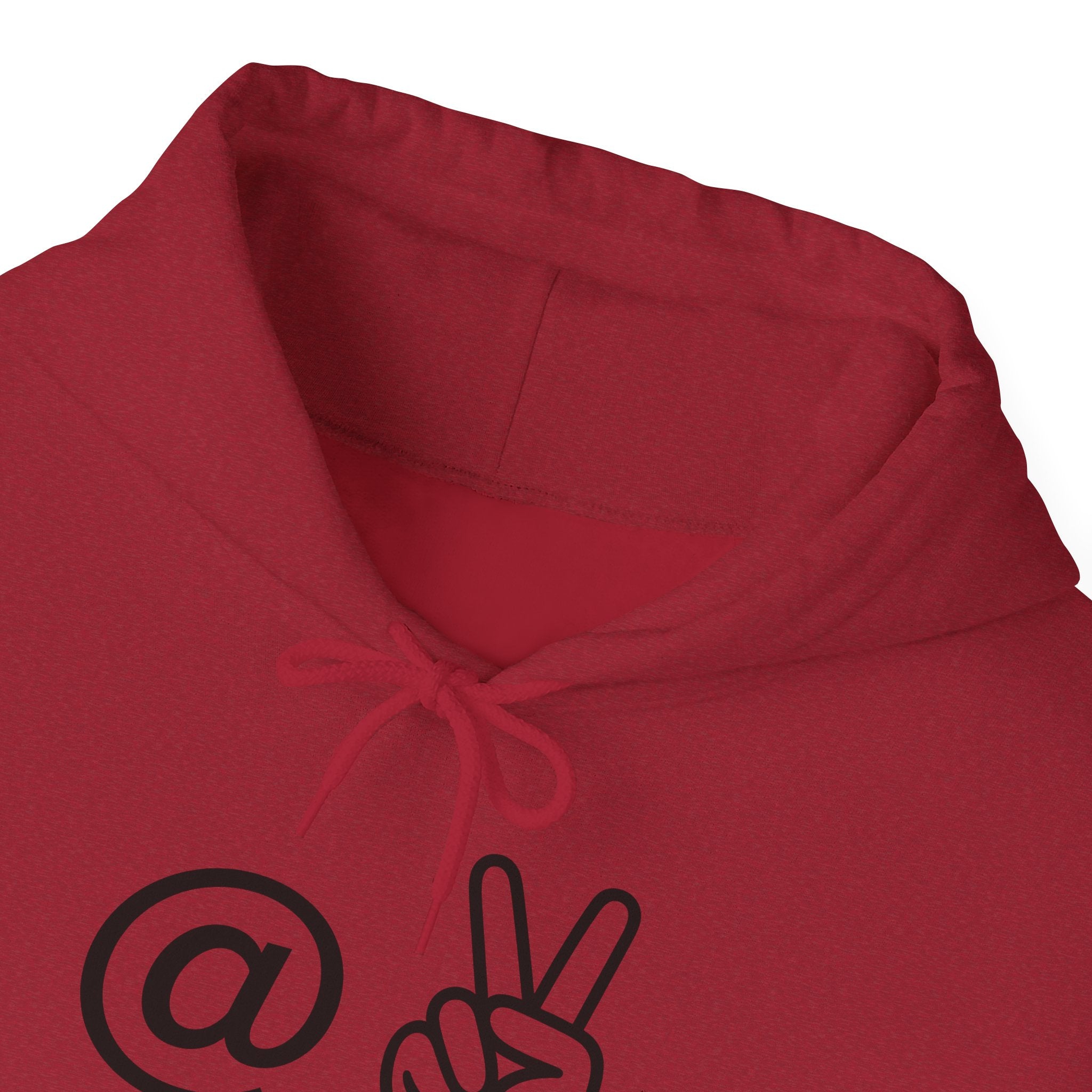 At Peace Minimal Hand Graphic Hoodie — Peaceful Vibes Unisex Hoodie