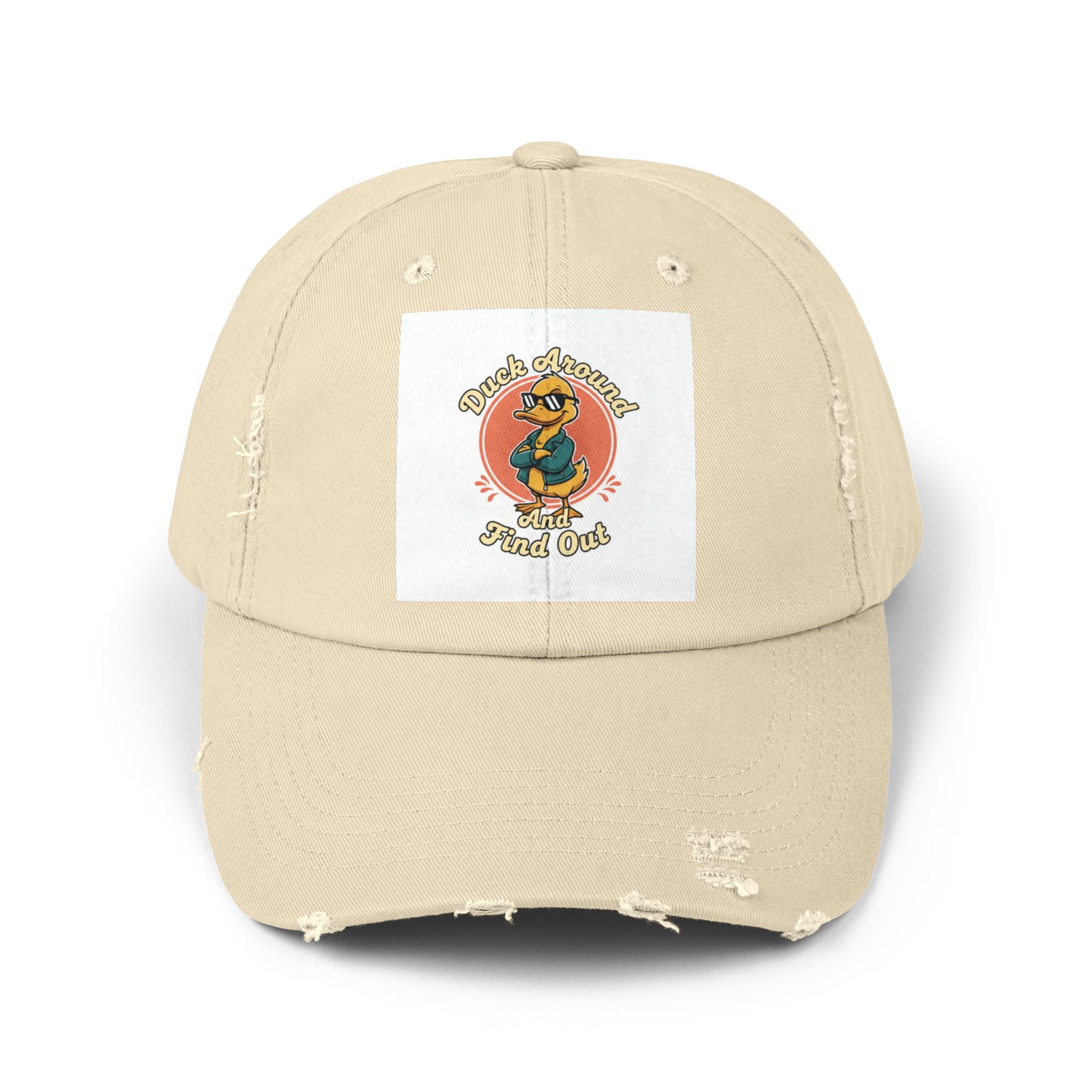 Duck Around and Find Out — Vintage Cartoon Distressed Cap