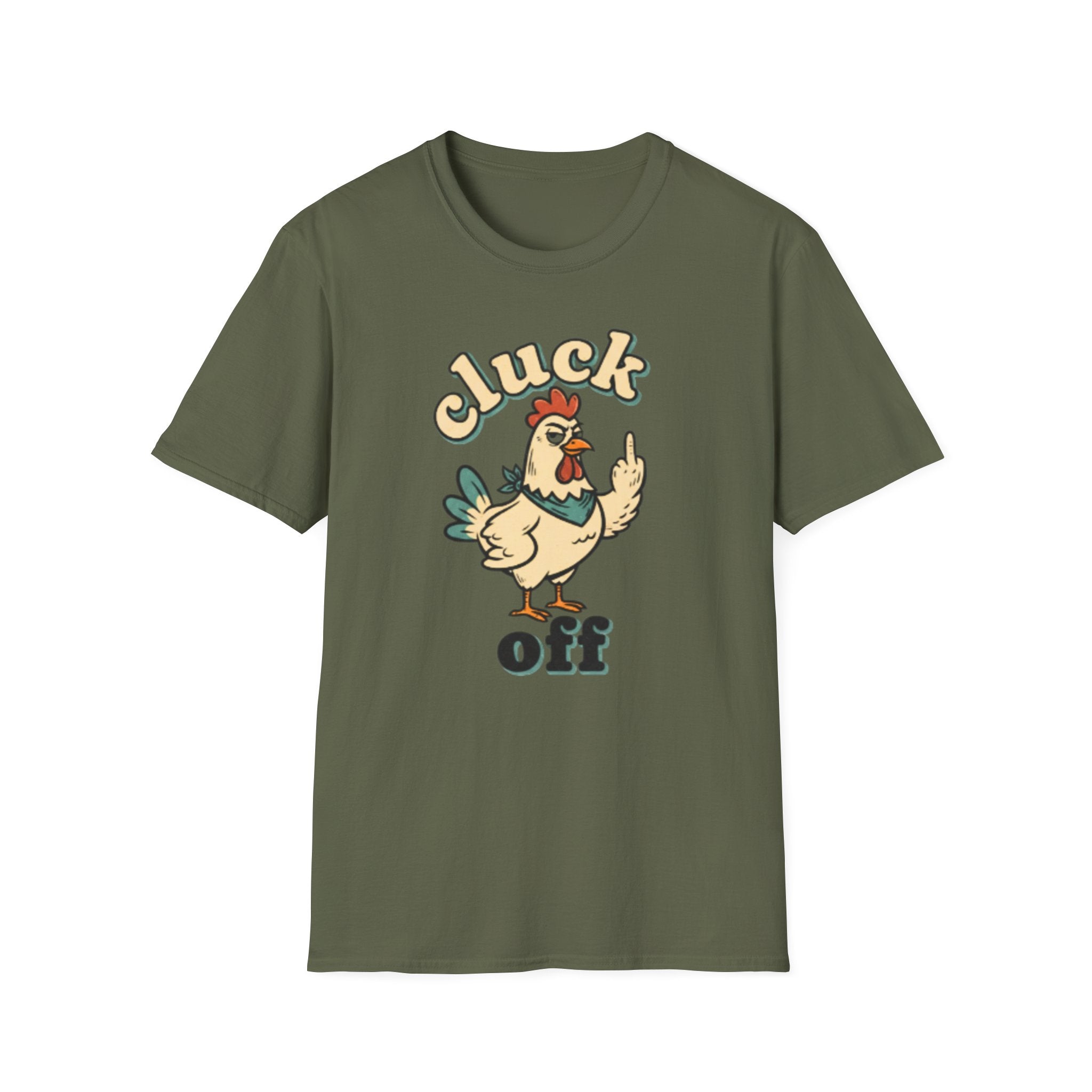 Cluck Off Chicken T-Shirt — Funny Retro Fowl Graphic Tee