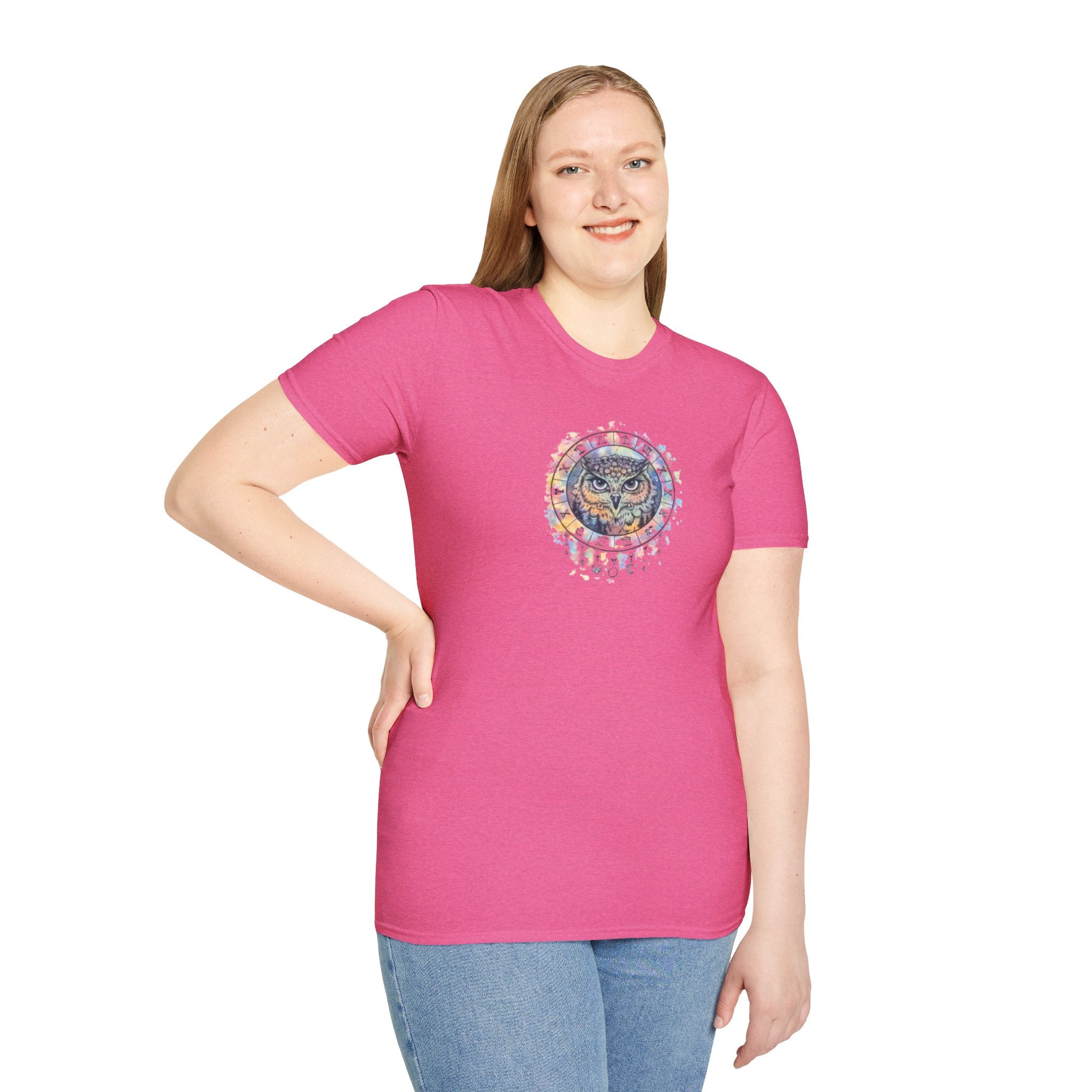 Watercolor Owl Mandala Spiritual T-Shirt Unisex