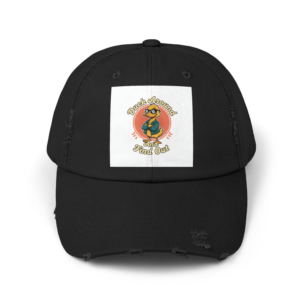 Duck Around and Find Out — Vintage Cartoon Distressed Cap