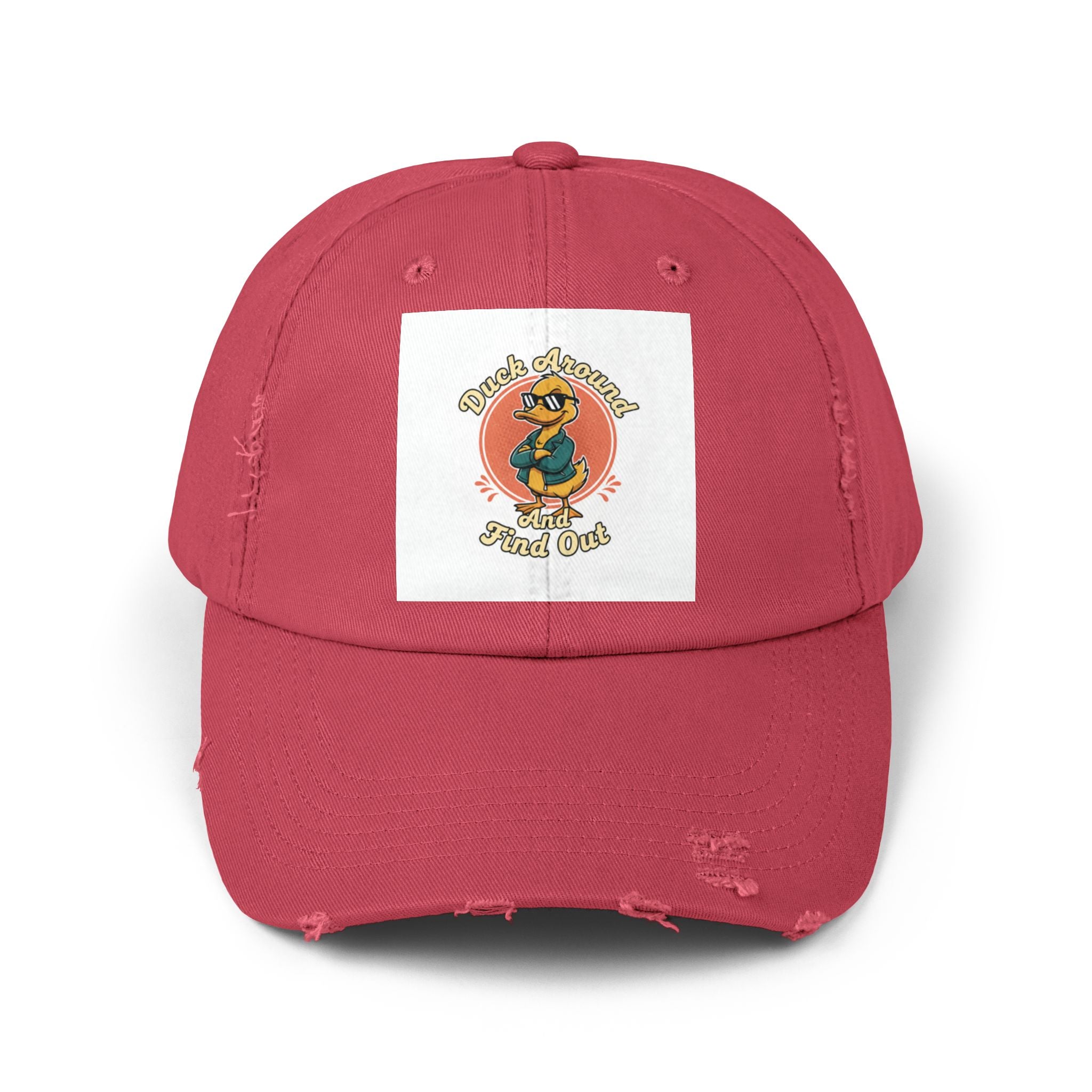 Duck Around and Find Out — Vintage Cartoon Distressed Cap
