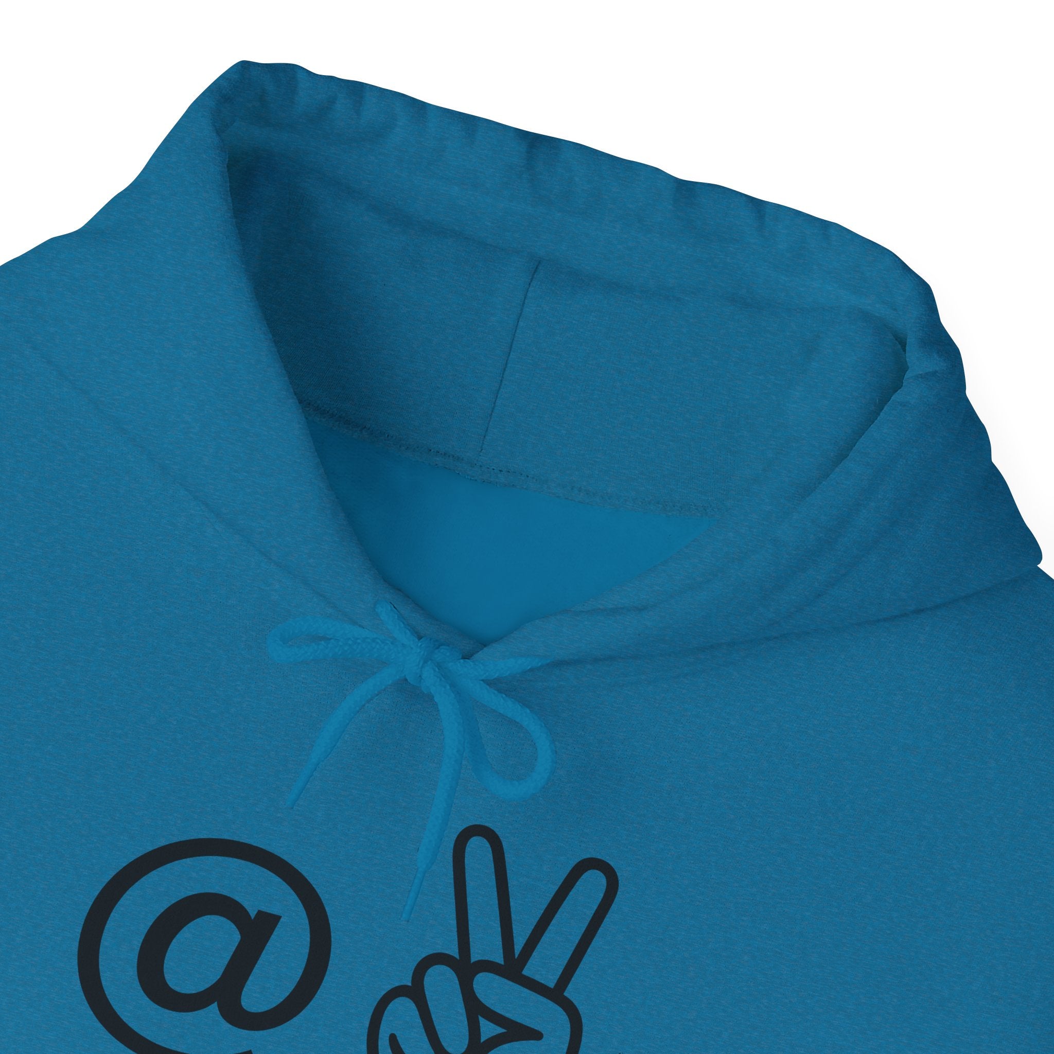 At Peace Minimal Hand Graphic Hoodie — Peaceful Vibes Unisex Hoodie
