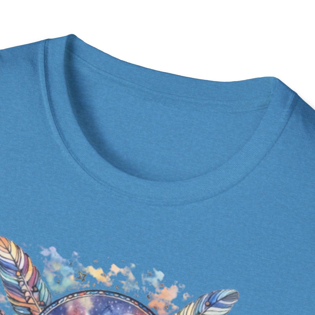 Watercolor Dreamcatcher Sunset T-Shirt — Boho Spiritual Tee