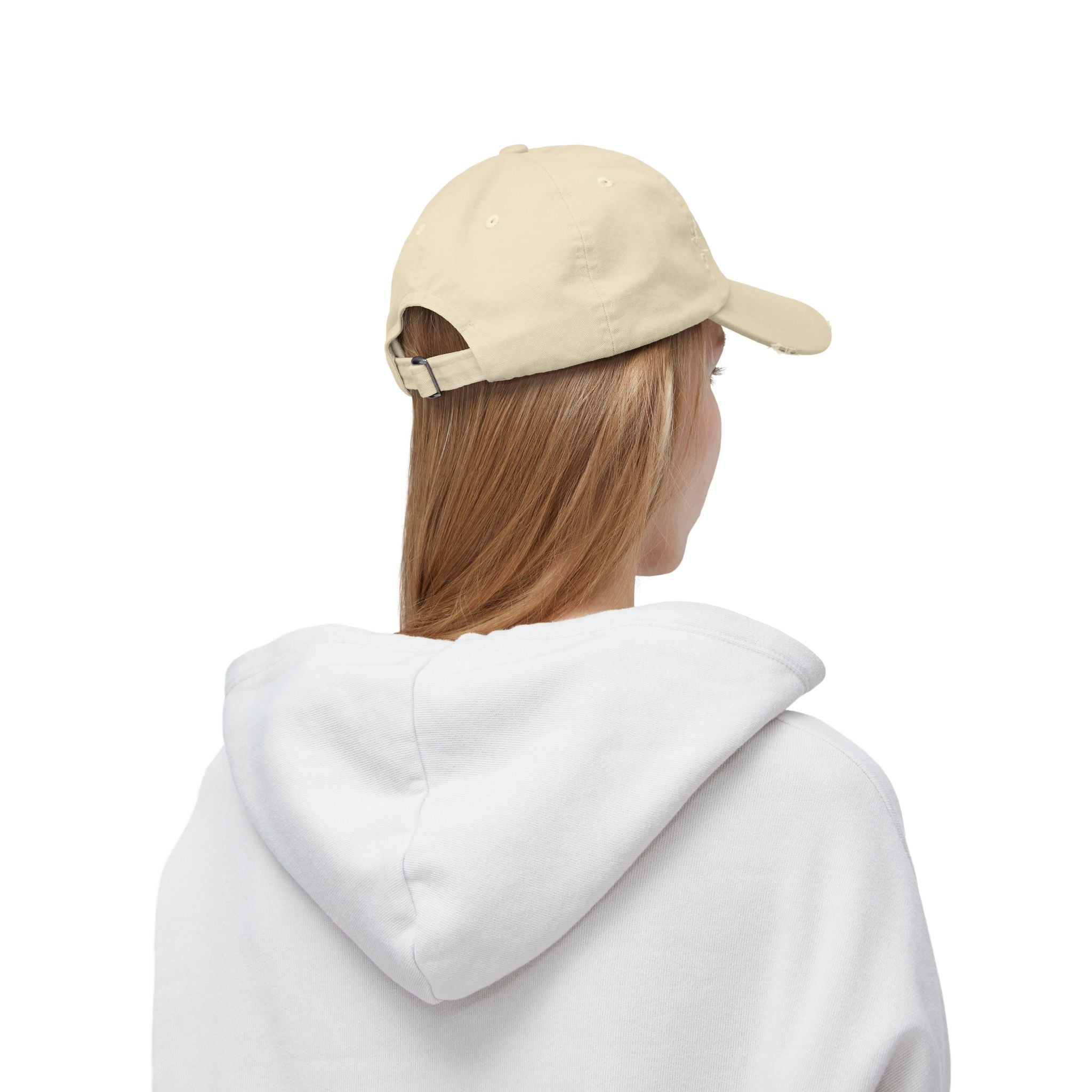 Distressed Buffalo Cap — Watercolor Bison Patch Hat