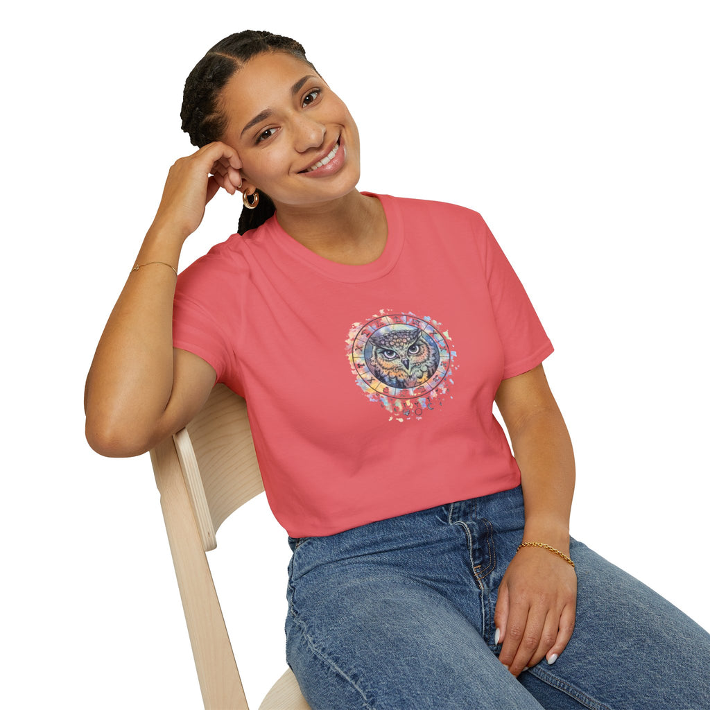 Watercolor Owl Mandala Spiritual T-Shirt Unisex