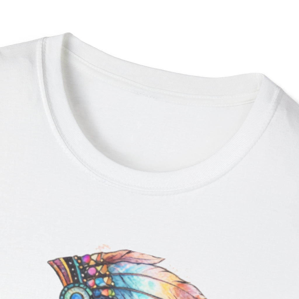 Native American Watercolor Headdress T-Shirt