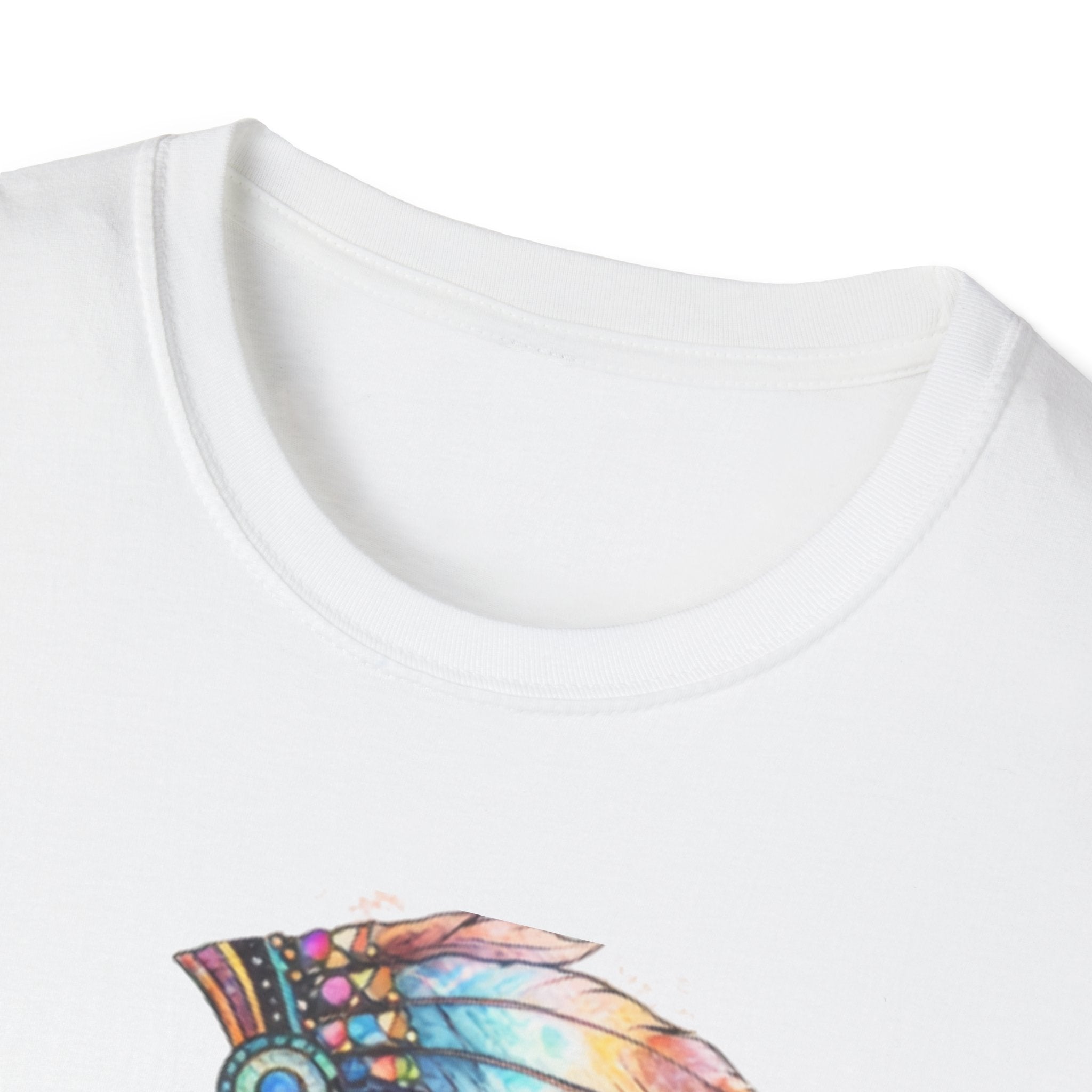 Native American Watercolor Headdress T-Shirt