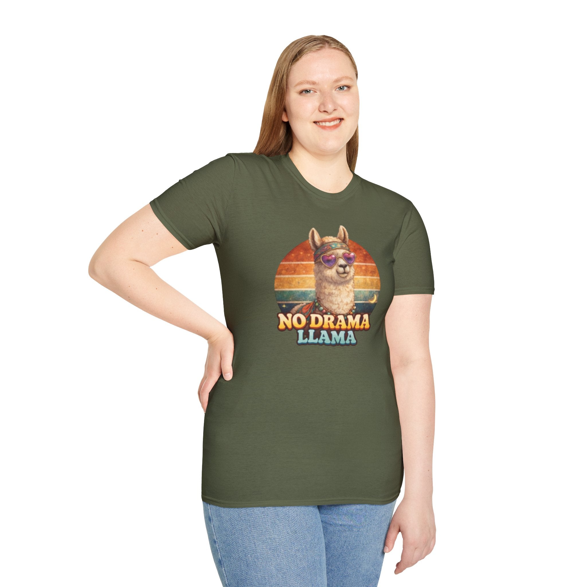 No Drama Llama Unisex Softstyle T-Shirt