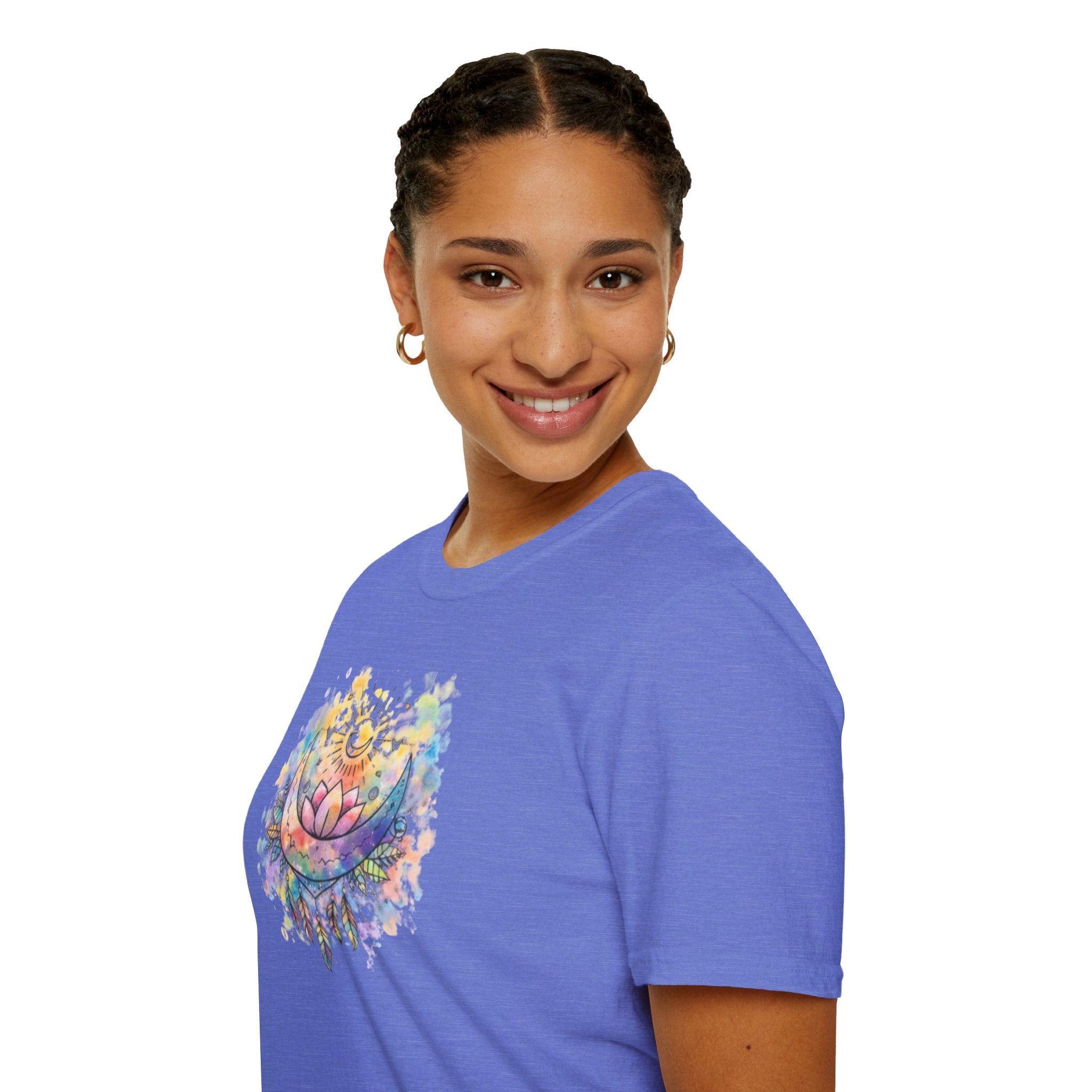 Lotus Dreamcatcher Watercolor T-Shirt — Sun & Feather Spiritual Tee
