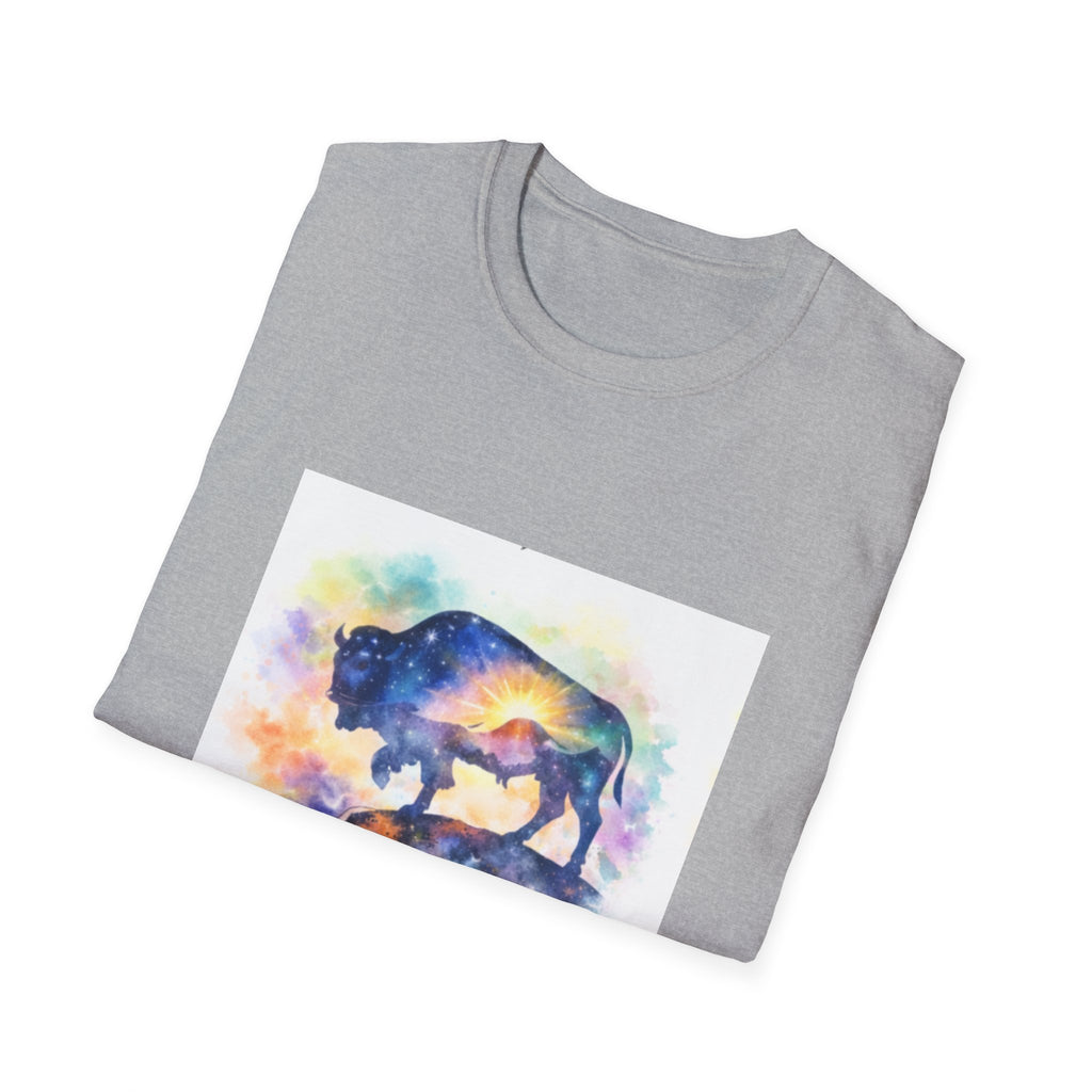 Colorful Watercolor Bison T-Shirt